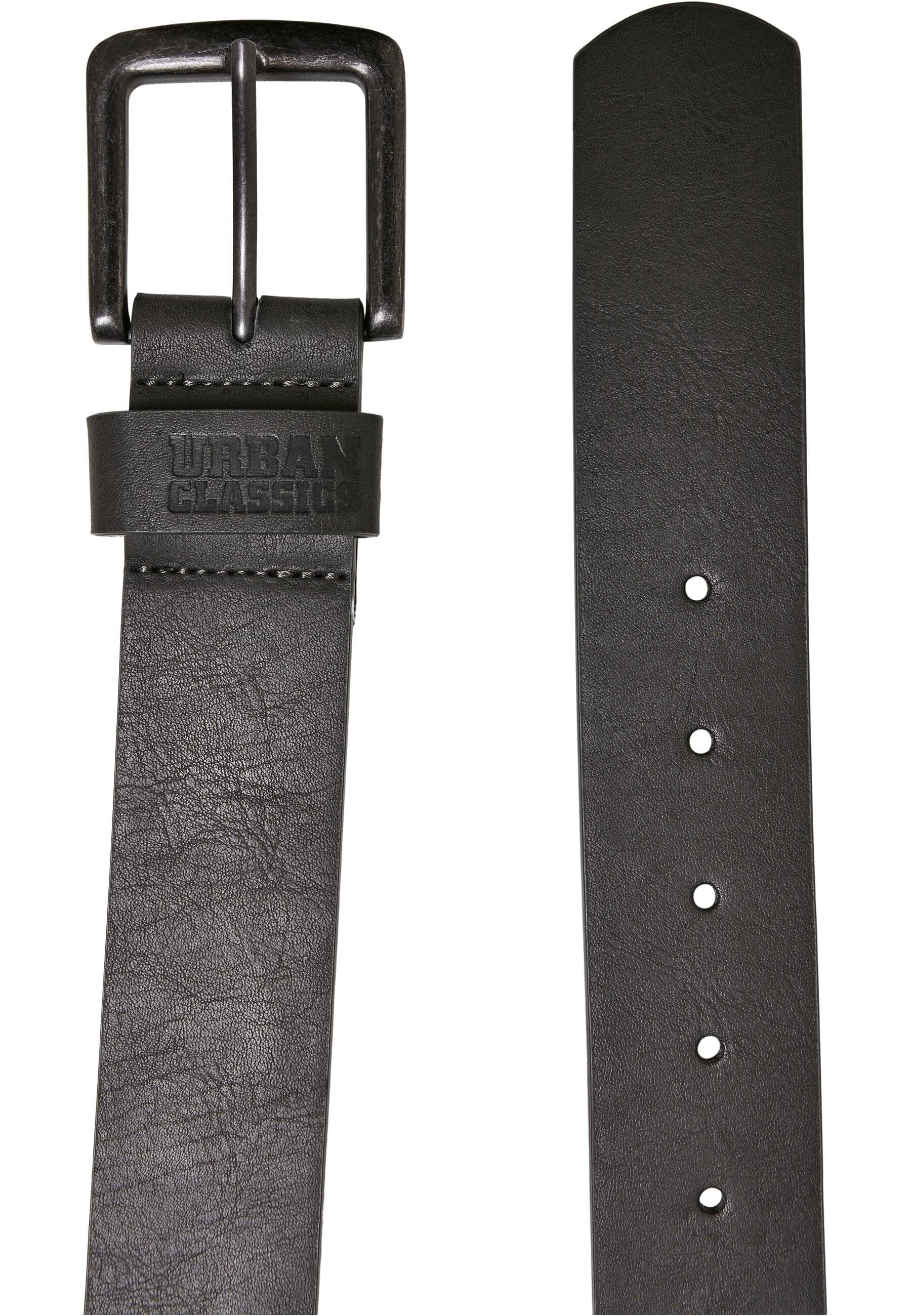 URBAN CLASSICS Hüftgürtel Unisex Leather darkgrey Belt Imitation