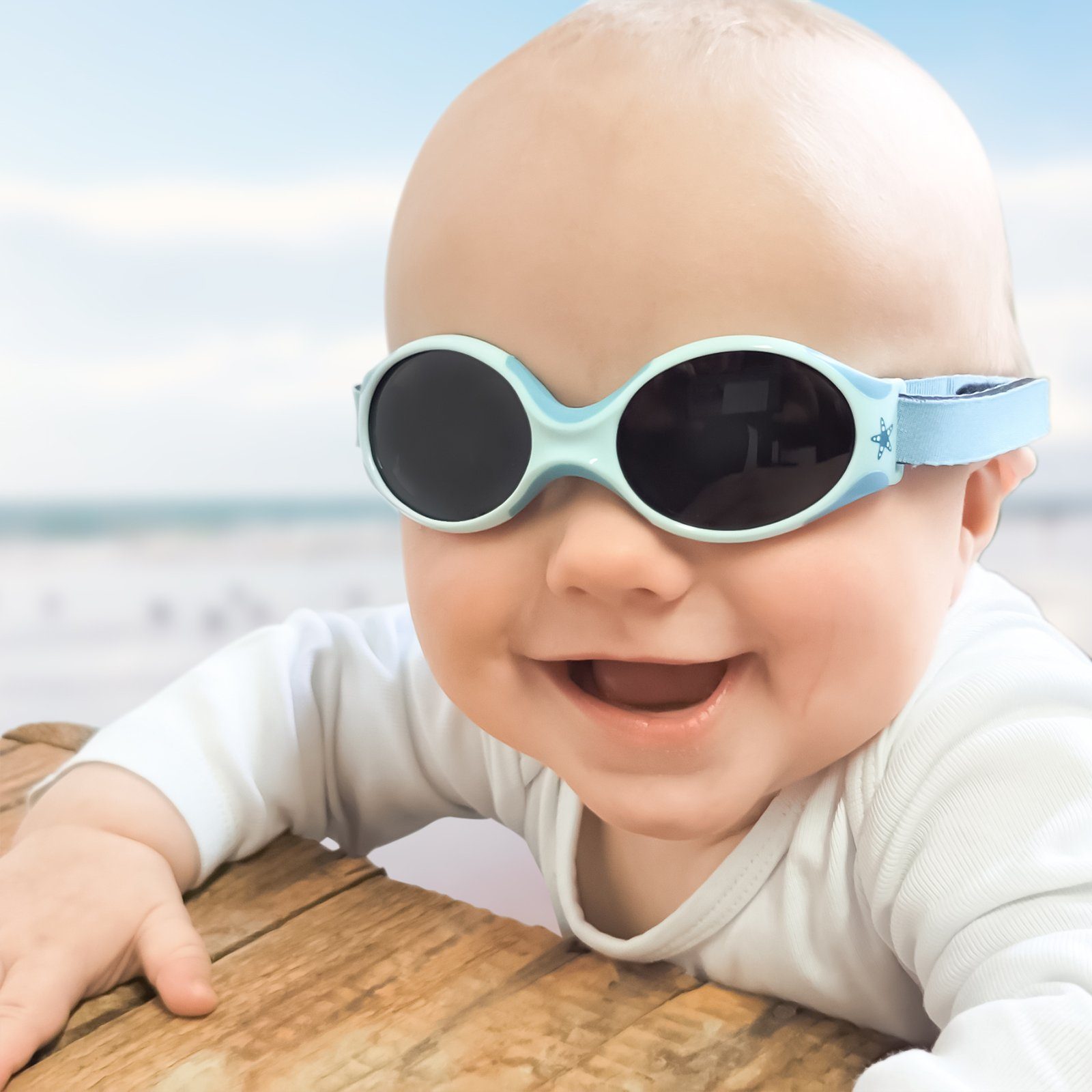 premium & Gläser türkis Jahre Polarisierte Jungen Baby mit EXPLORER, - SUNGLASSES Sonnenbrillen Wal Mädchen, Sonnenbrille & ActiveSol 0-2 Delfin supersoft, verstellbar Lotuseffekt,