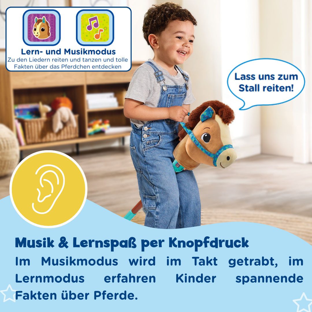 Vtech® Steckenpferd Vtech Baby, Galoppier-mit-mir-Pferdchen, mit Soundeffekten – Bild 4 von 5