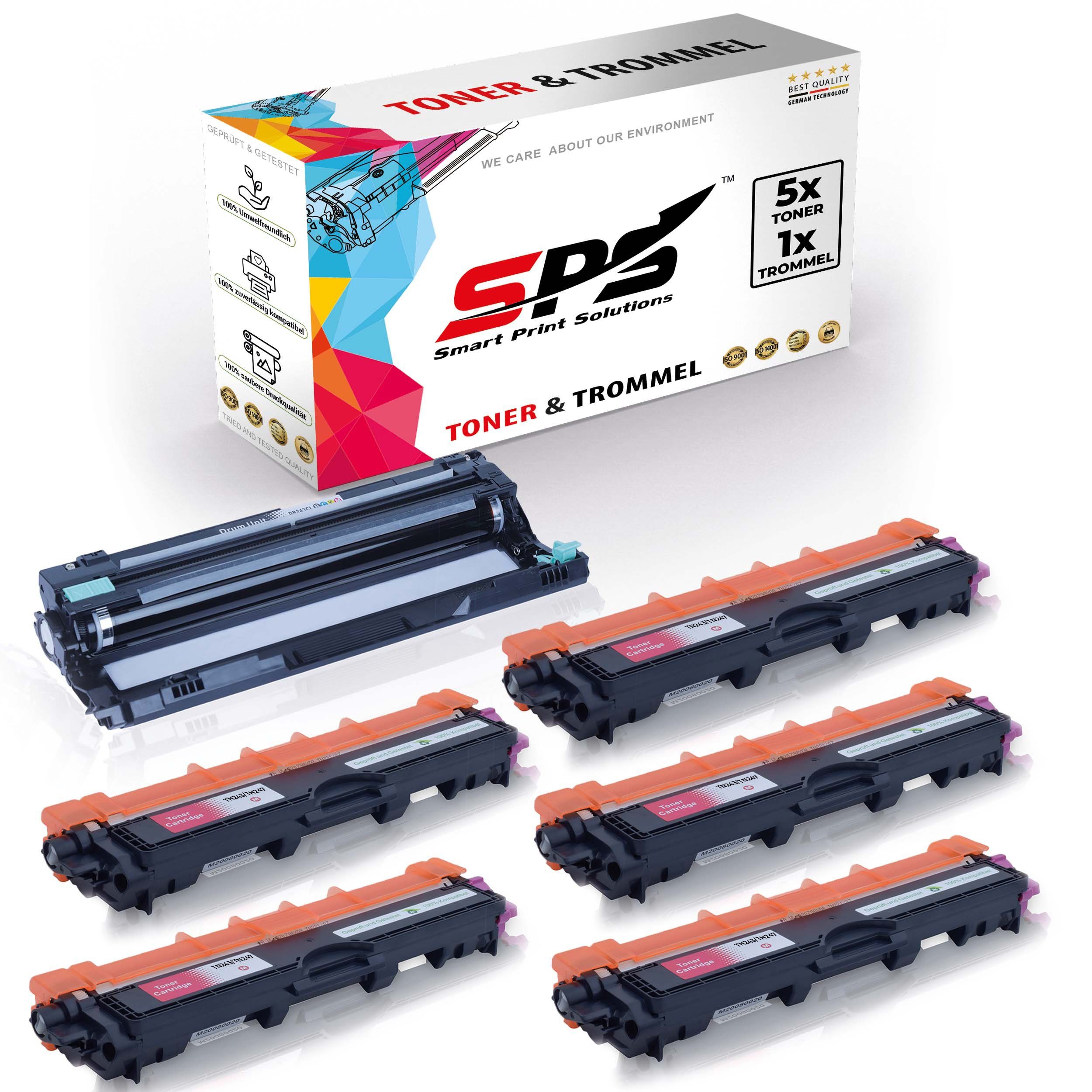 SPS Tonerkartusche Kompatibel für Brother MFC-L3730CDN DR-243CL TN-24, (6er Pack)