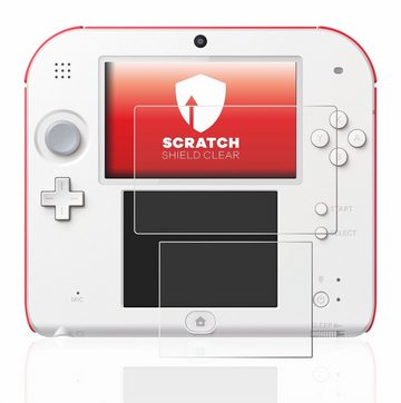 upscreen Schutzfolie für Nintendo 2DS, Displayschutzfolie, Folie klar Anti-Scratch Anti-Fingerprint