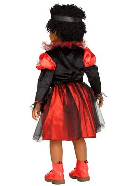 Fun World Kostüm Vampirprinzessin Kostüm für Mädchen, Barockes Kleidchen für Kindervampire