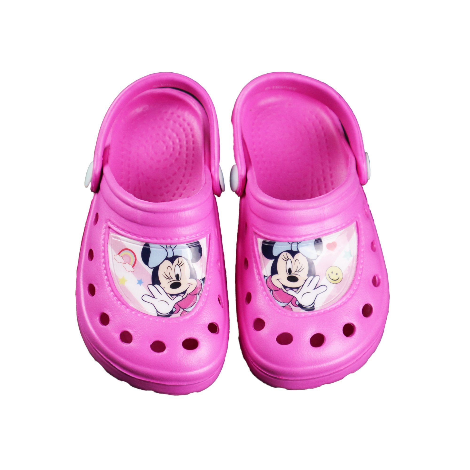 Disney Minnie Mouse Minnie Maus Mädchen Kinder Clogs Sandalen Clog Gr. 22 bis 33