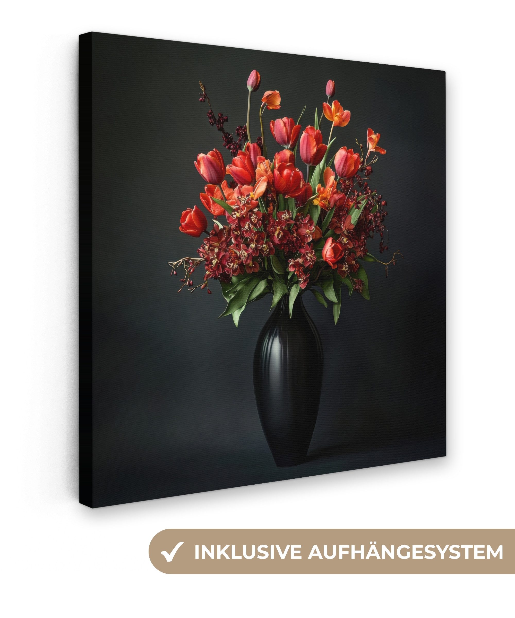 OneMillionCanvasses® Leinwandbild Blumenstrauß - Tulpen - günstig online kaufen
