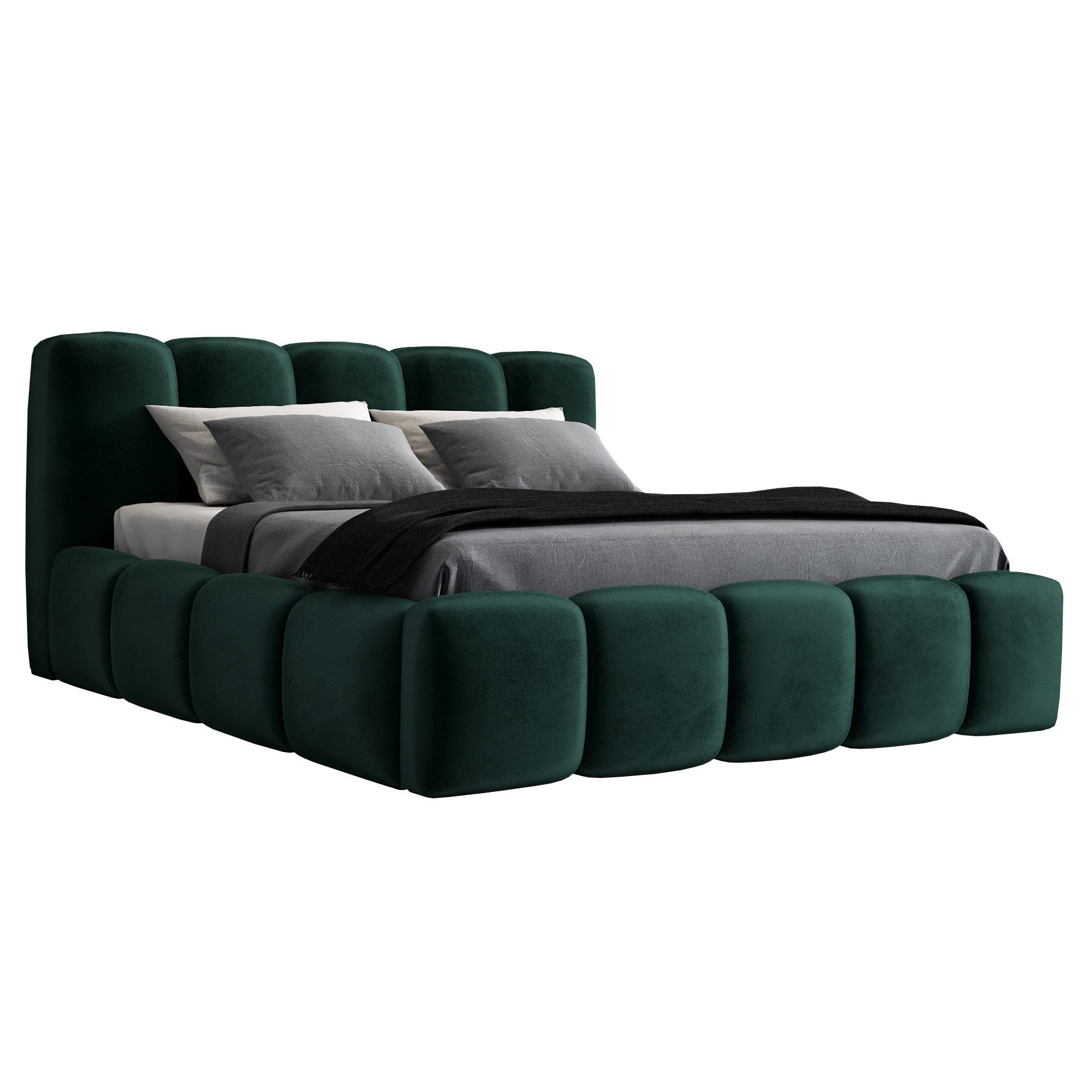 A&J MöbelLand GmbH Polsterbett SONIC-OM mit Bettkasten und Lattenrost (Bett günstig online kaufen