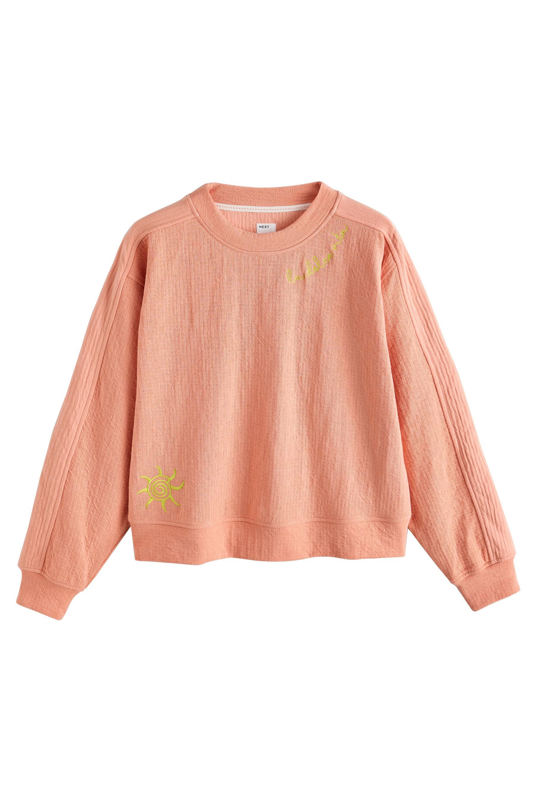 Sweater Strukturiertes Sweatshirt
