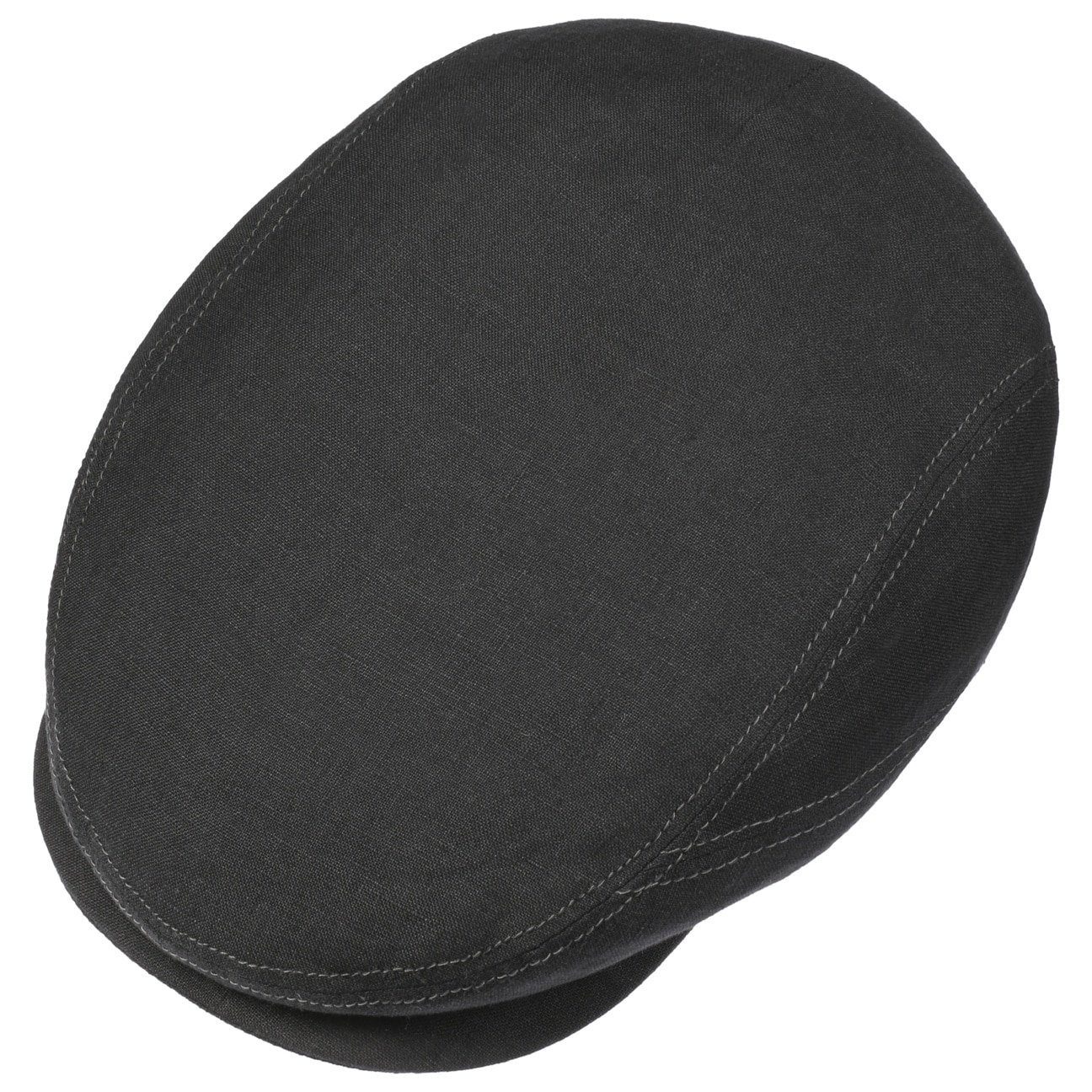 Schirmmütze schwarz mit Cap (1-St) Made EU Flat the in Stetson Schirm,