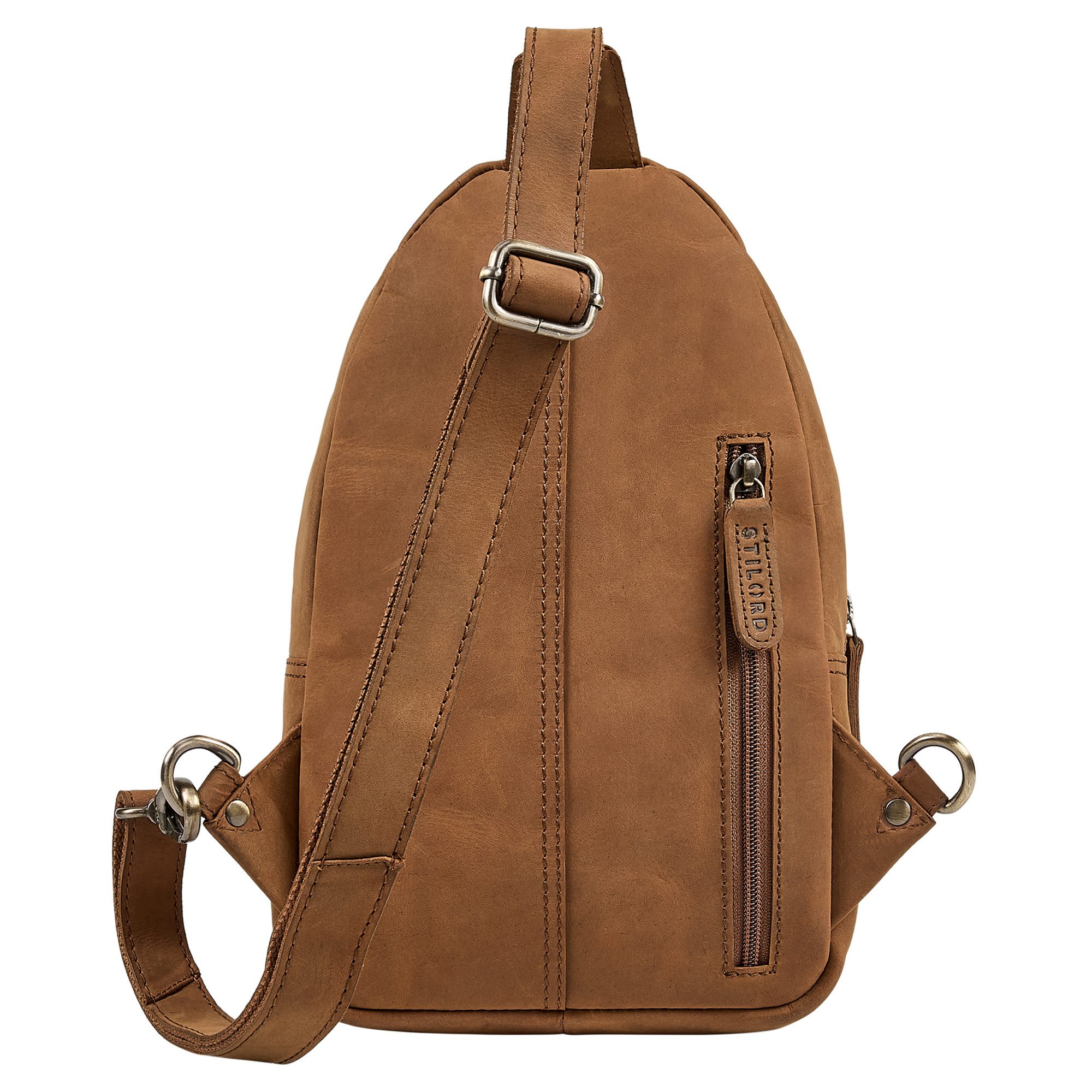 STILORD Handtasche "Montego" 2-in-1 Sling Bag aus Echtleder für Herren