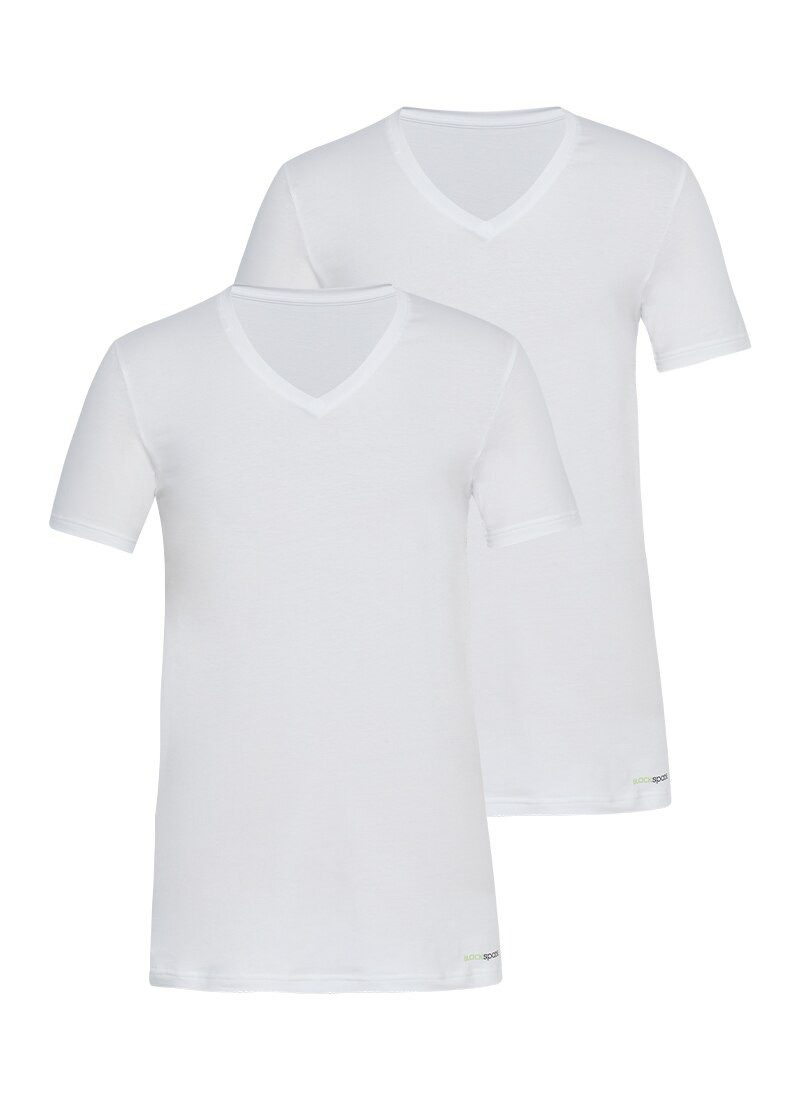 BlackSpade Funktionsunterhemd Herren Fein Baumwollunterhemd 2er-Pack - Weiß