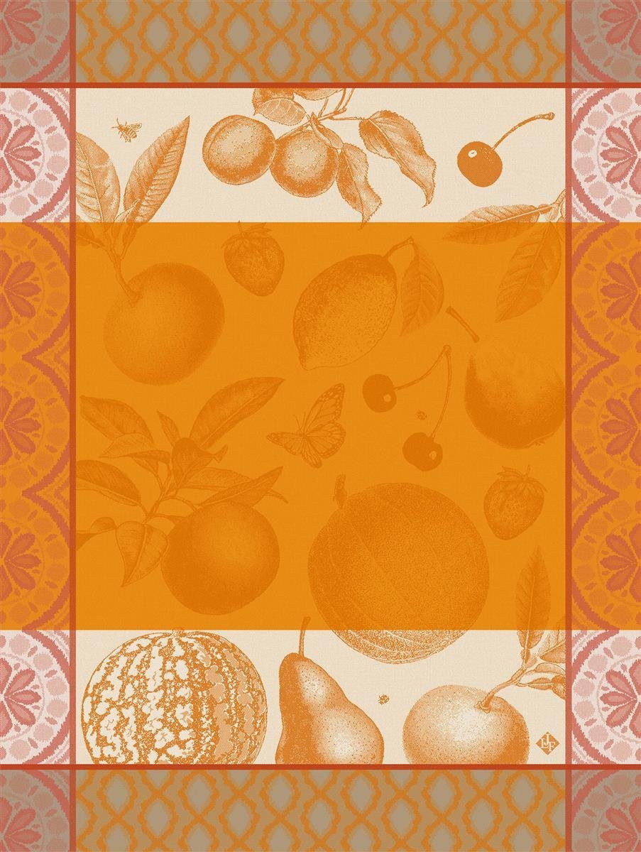 Le Jacquard Francais Geschirrtuch Geschirrtuch Arriere-Pays Melon 60x80 cm, (1-tlg., 1 x Geschirrtuch), jacquard-gewebt