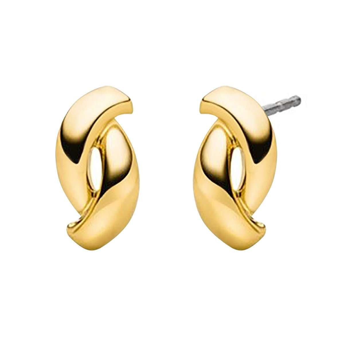 Boccia Paar Ohrstecker 05103-03, für Damen Titan Goldfarben