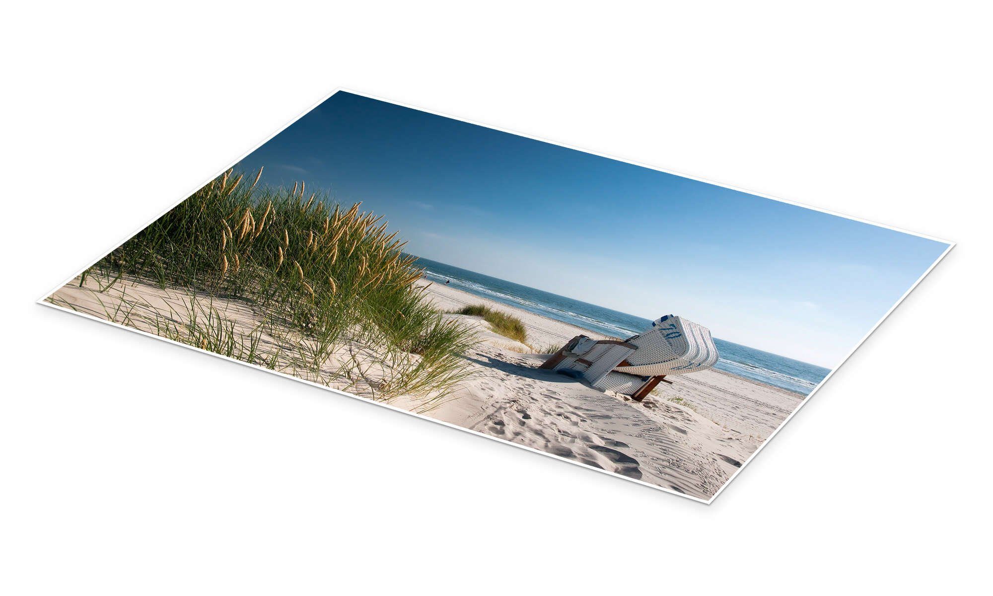 Posterlounge Wandbild Sylt - Nordsee Dünenzauber, Reiner Würz, erhältlich als Poster, Leinwandbild, Wandsticker oder Acrylglasbild