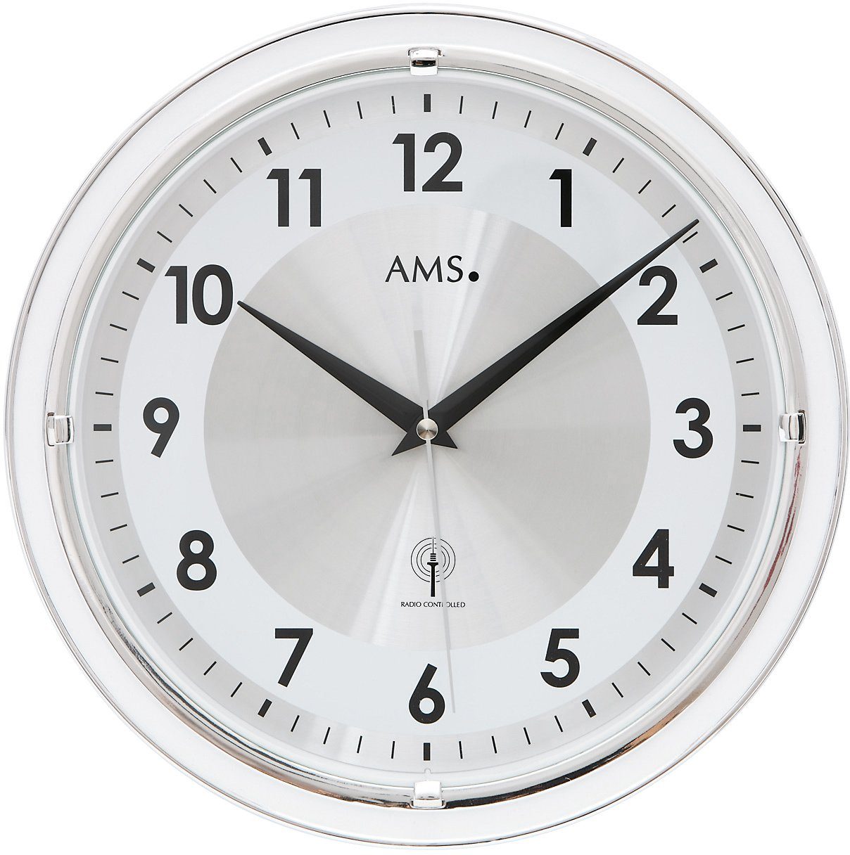 AMS Funkwanduhr F5945 (Quarzuhr,Wohnzimmer,Esszimmer,Küche,Arbeitszimmer,Bü günstig online kaufen