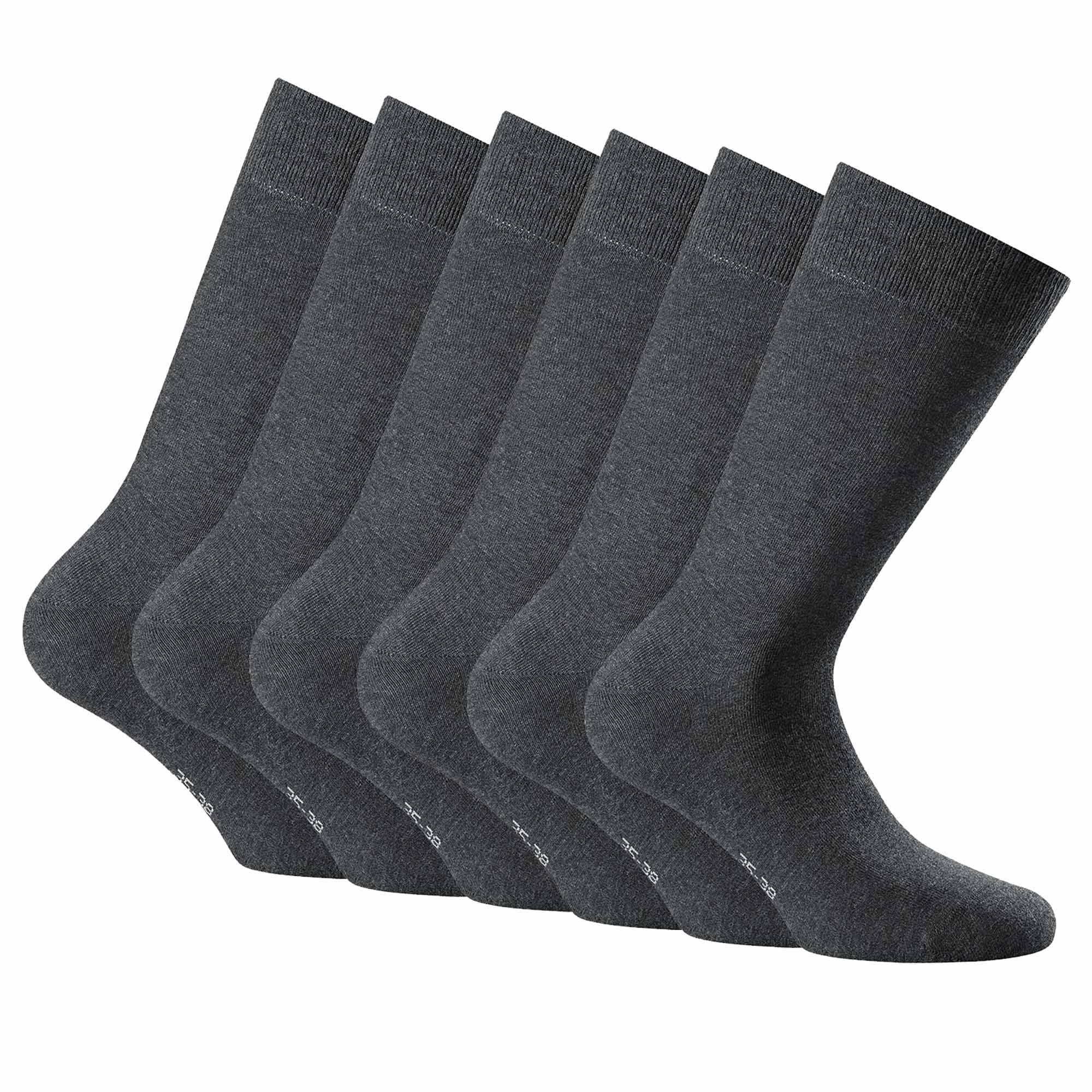 Rohner Socks Kurzsocken - Cotton Pack Socken, II, Anthrazit Kurzsocken 3er Unisex