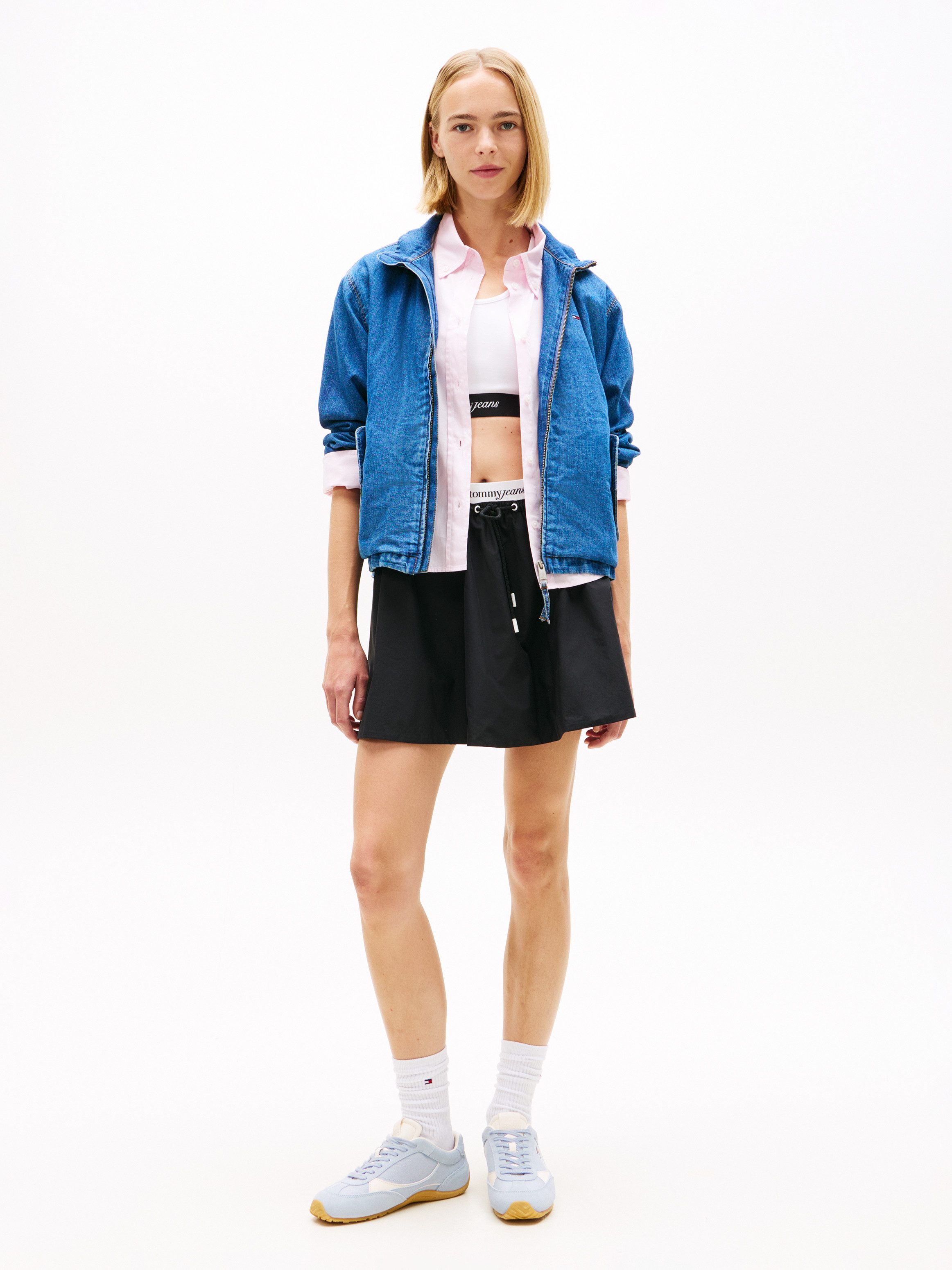 Tommy Jeans Jeansjacke TJW CHAMBRAY JACKET EXT mit Stehkragen, Regular Fit