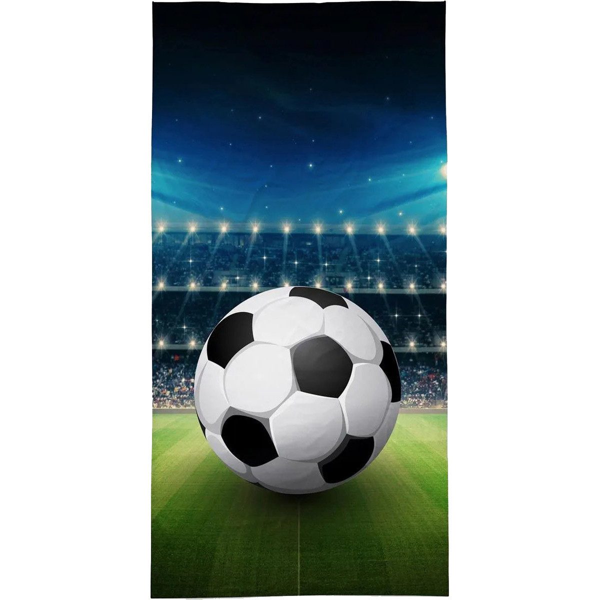 Detexpol Duschtuch Fußball Unisex Kinder, Frottee (1-St)