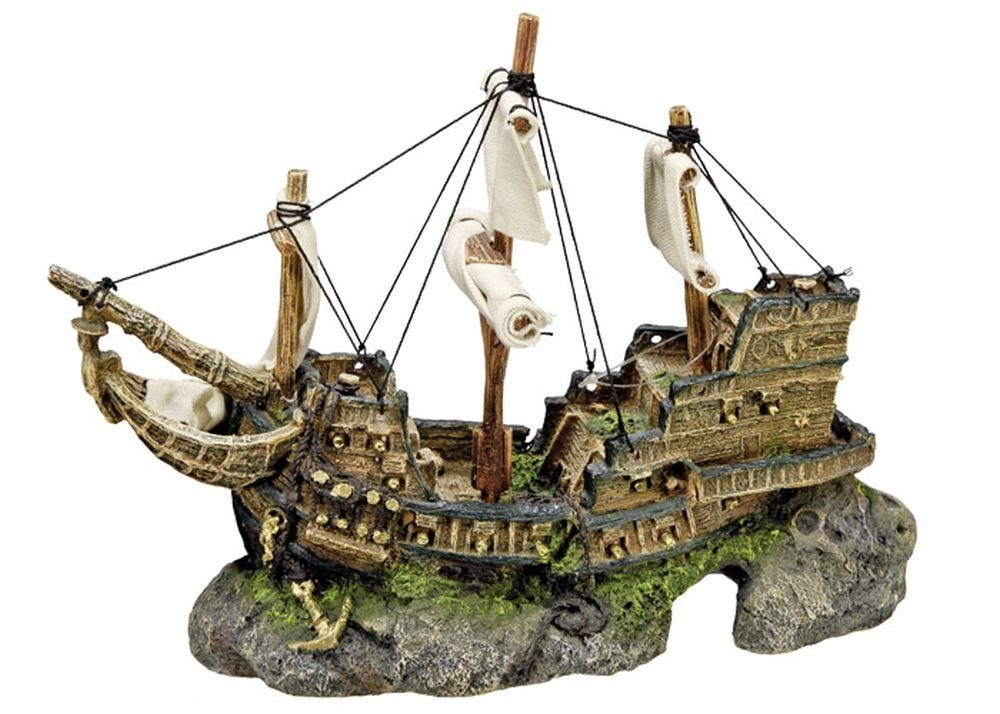 Aquariendeko Aqua Ornaments "SCHIFF" L33 x B13 x H23 cm