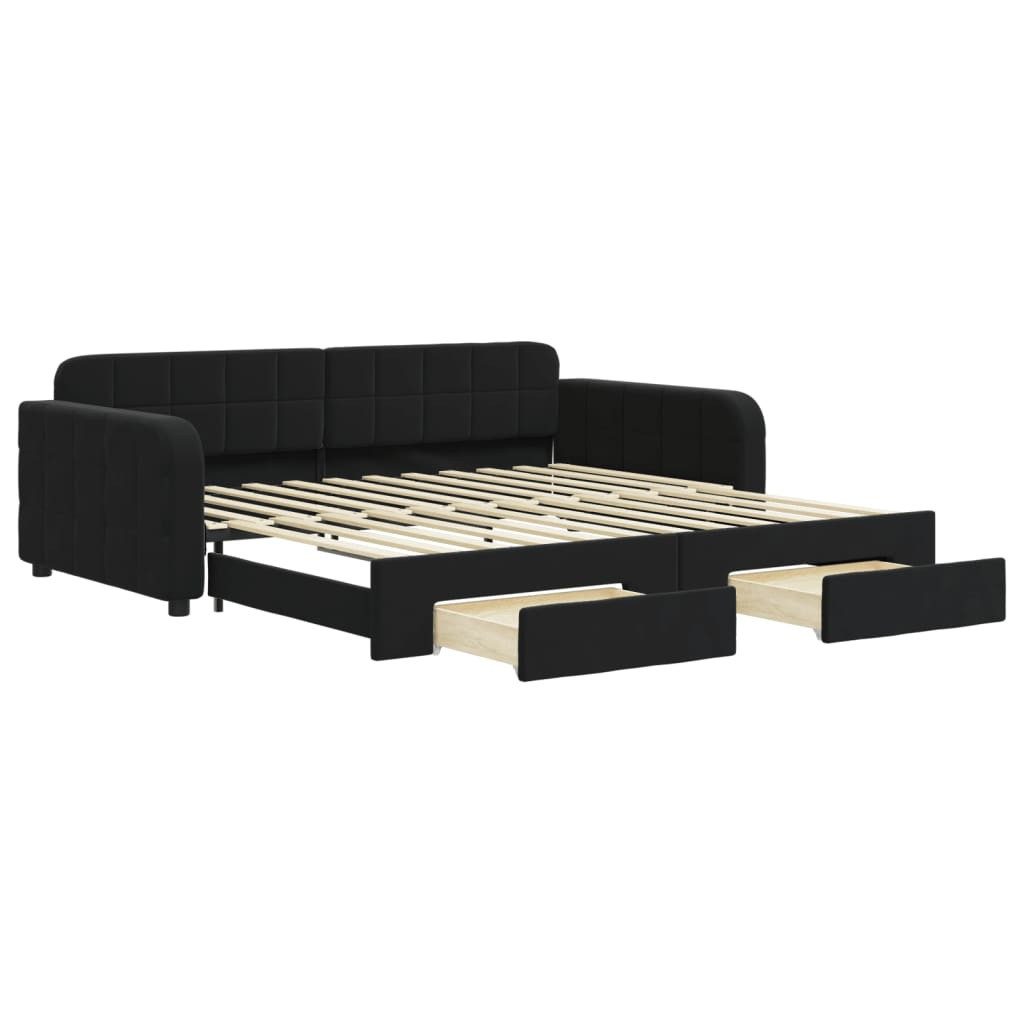 vidaXL Bett, Tagesbett Ausziehbar mit Schubladen günstig online kaufen