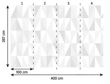 A.S. Création Fototapete A.S. Création XXL 5 Fototapete, Geometrie, 4m x 2,67m