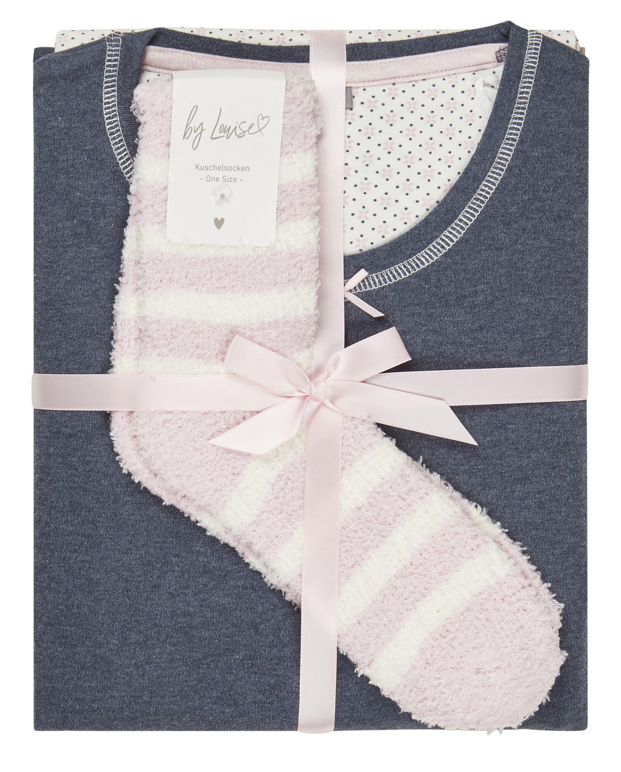 By Louise Schlafanzug Snug Winter (Set, 3 tlg., 3-teilig) Damen Pyjama lang günstig online kaufen