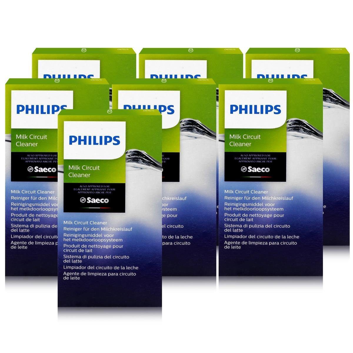 Philips Saeco Reiniger für Milchkreislauf 6x2g - CA6705/10 (7er Pack) Milchsystem-Reiniger