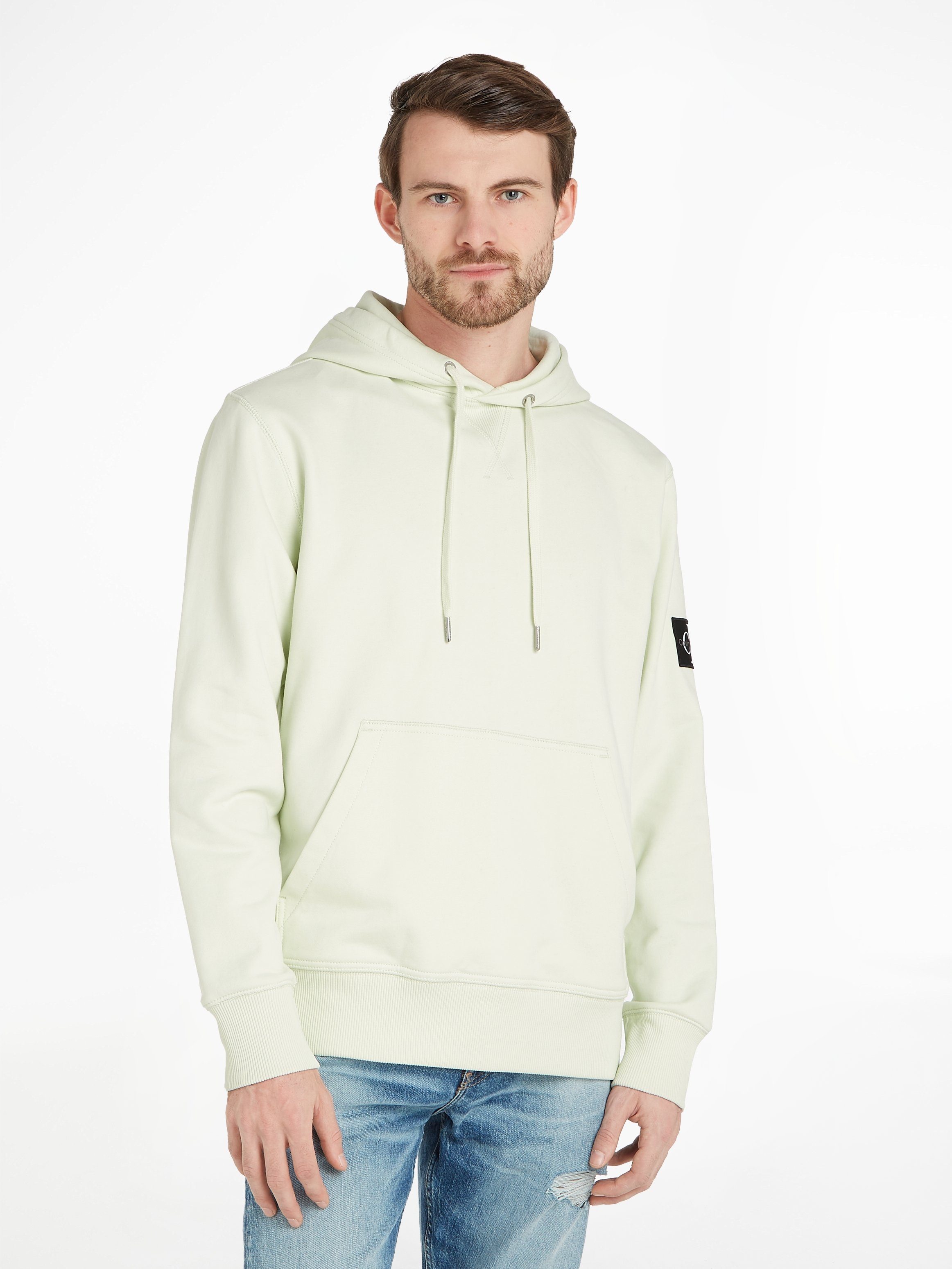 Calvin Klein Jeans Kapuzensweatshirt BADGE HOODIE mit Logopatch Canary Green