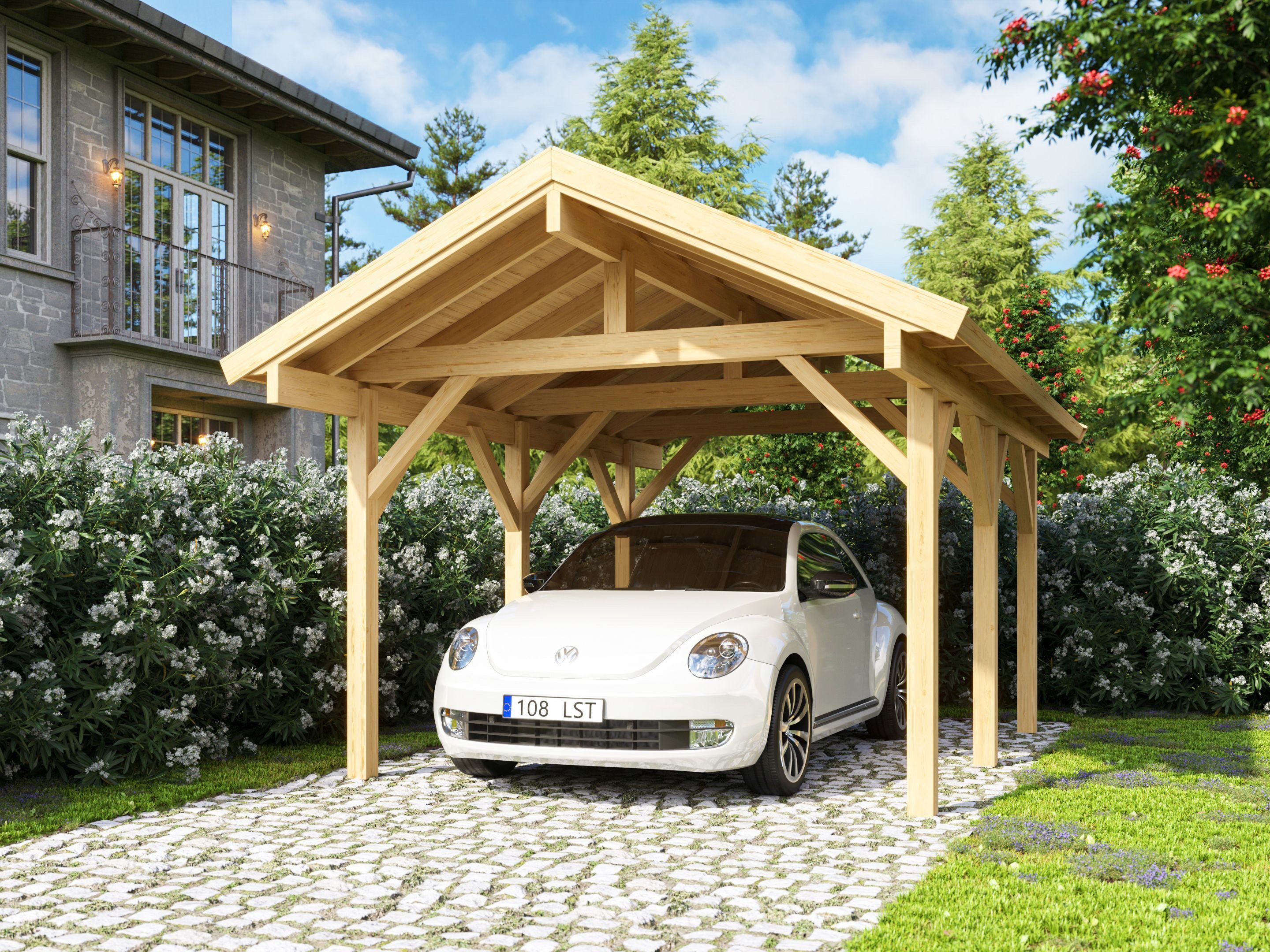 Carport-Geräteraum Max