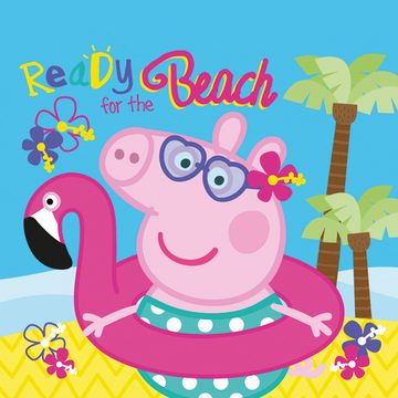 BERONAGE Kapuzenhandtuch Peppa Wutz Pig Kinder Kapuzen Bade-Poncho Beach 60x120 cm, 100% Baumwolle (1-St), Frottee in Velours-Qualität