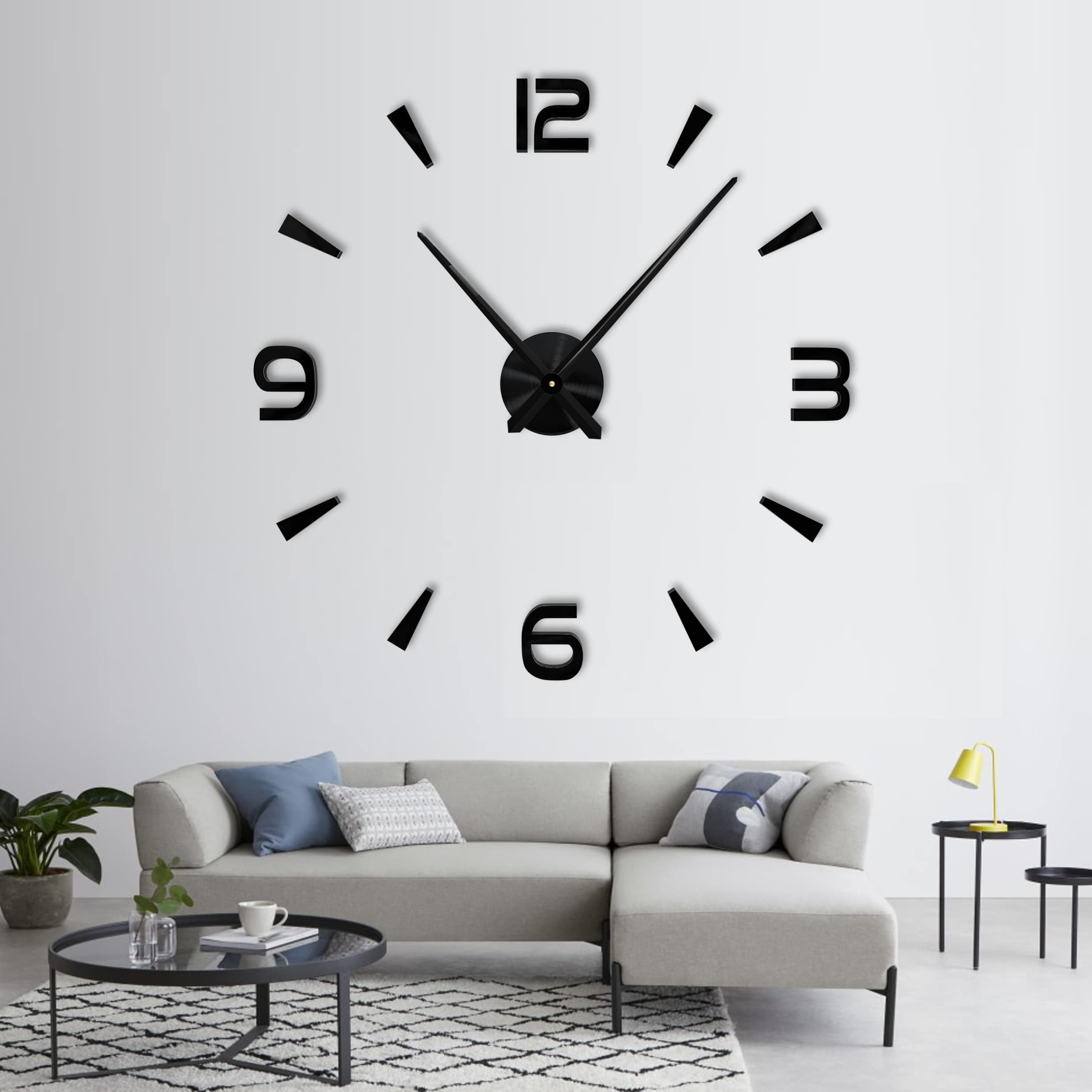 ZEUOPQ Wanduhr 80-120cm große einfache-Wanduhr 3D günstig online kaufen