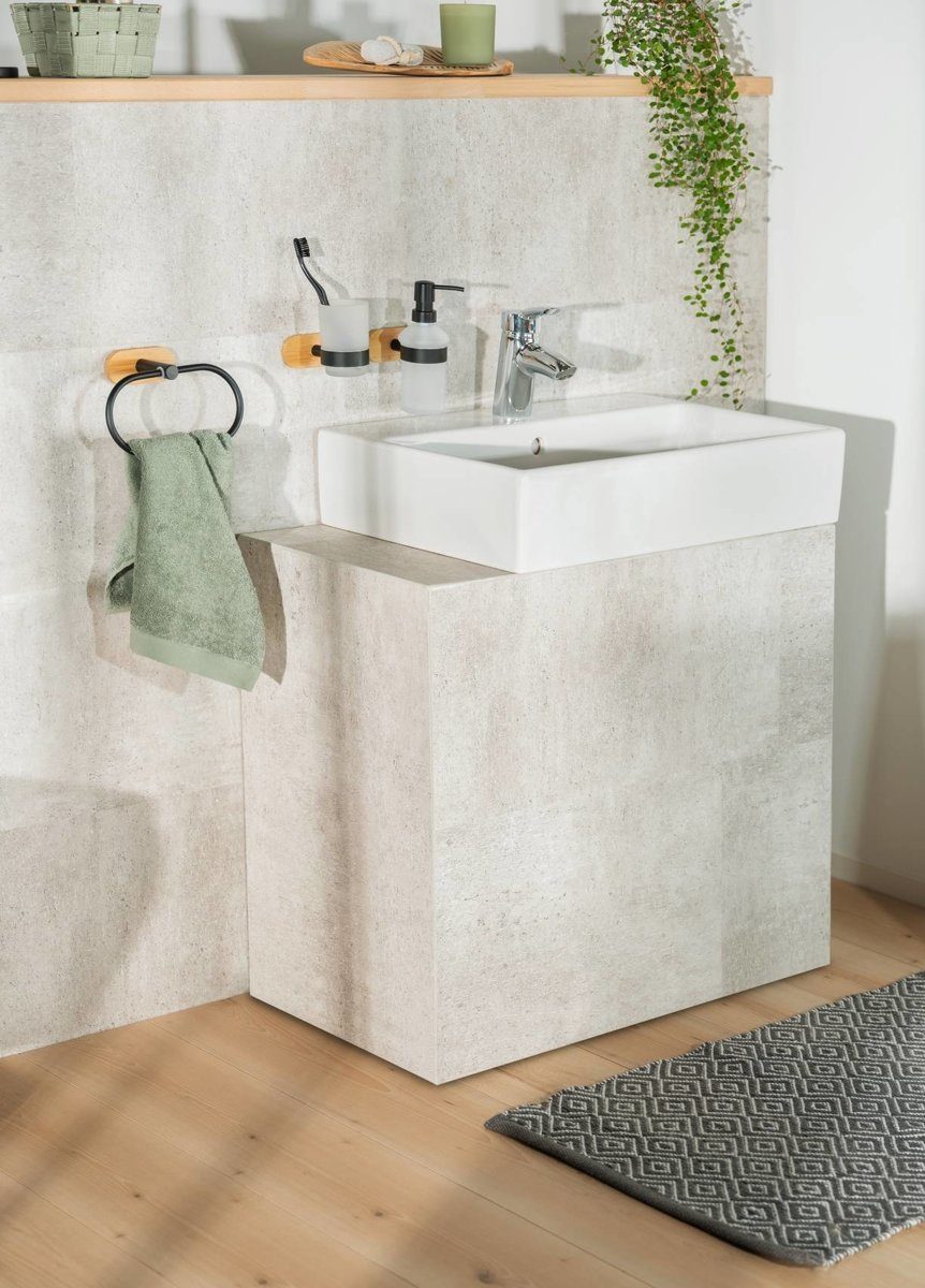 WENKO Zahnputzbecher Zahnputzbecher OREA SHINE UNO, Turbo - Loc, Wenko, (1 St)