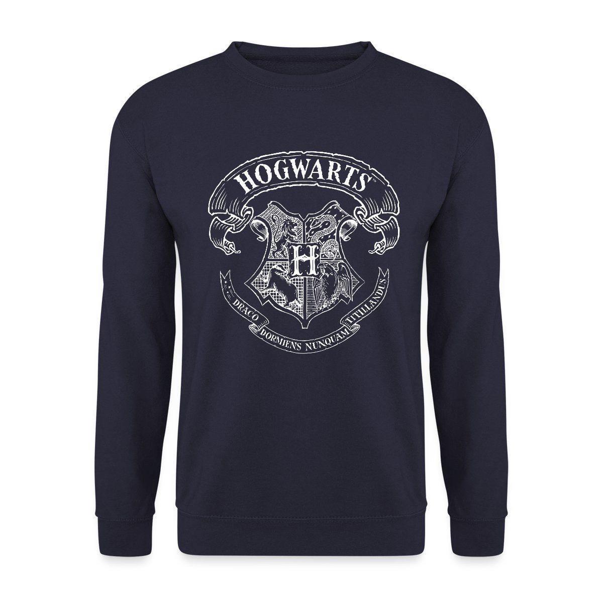 Spreadshirt Sweatshirt Harry Potter Hogwarts Wappen Zeichnung Unisex Pullover (1-tlg)