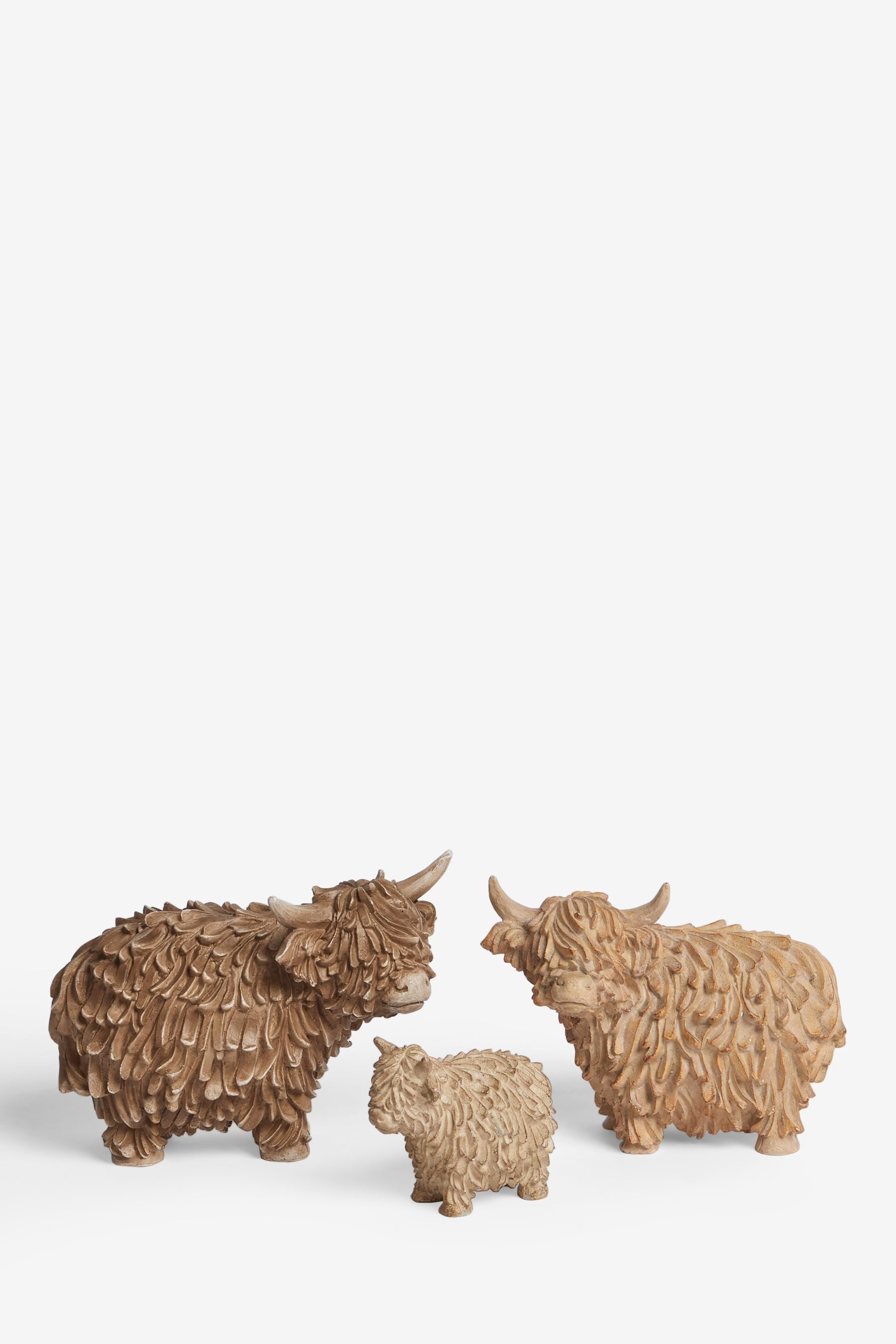 Next Dekoobjekt Hamish The Highland Cow Ornament, 3er-Set