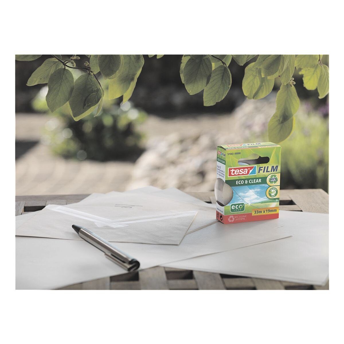 tesa Klebeband ECO & CLEAR (10-St) 15 mm/10 m, unsichtbar, klebstark und alterungsbeständig