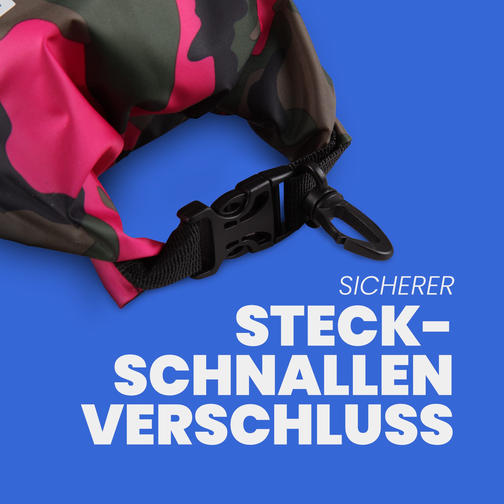 Bestlivings Drybag Schwimmbeutel 28 x 18 cm Camouflage Style (2-tlg), wasserdicht dank strapazierfähigem Gewebe – Bild 5 von 5