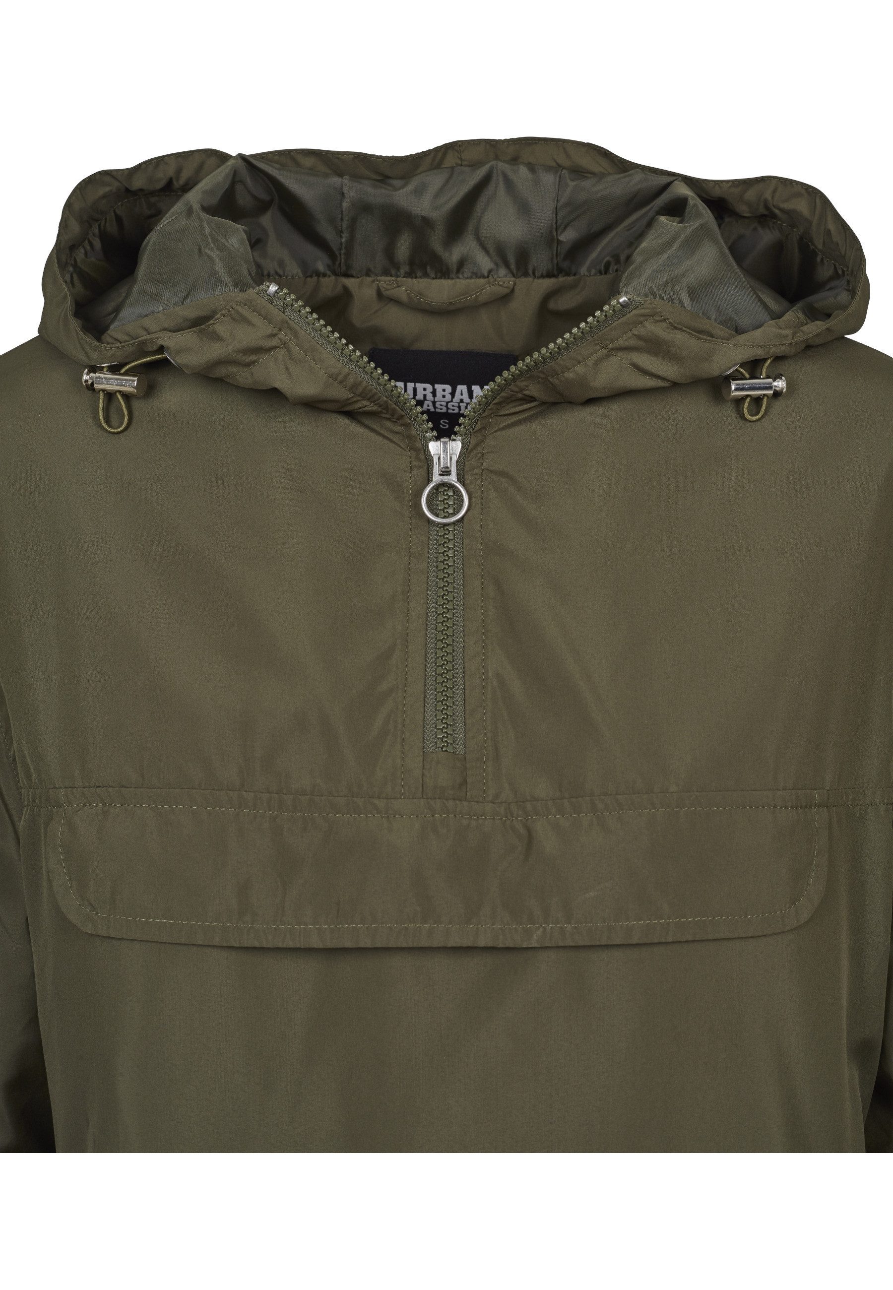 URBAN CLASSICS Langmantel Urban Classics Damen Ladies Basic Pull Over Jacke günstig online kaufen