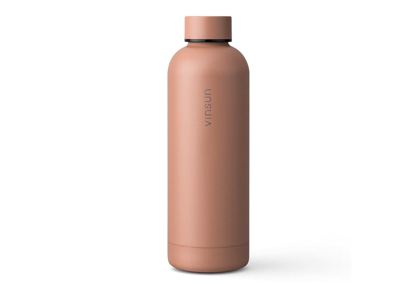 Vinsun Isolierflasche Edelstahl Flasche 500ml, Thermoflasche Kohlensäure geeignet, BPA frei, Auslaufsicher, doppelwandig, bruchsicher, geruchs- & geschmacksneutral