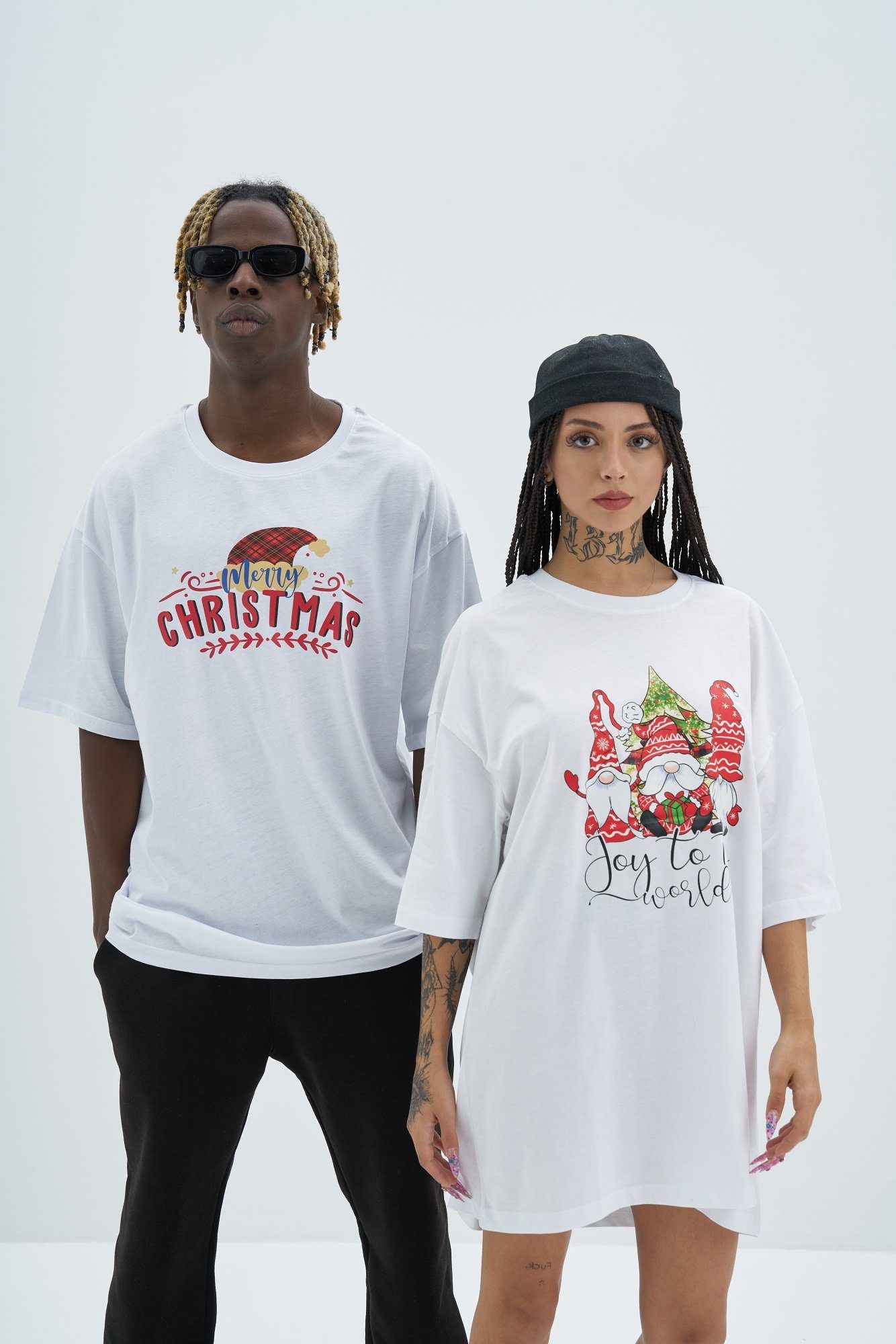 OSSY HOMER T-Shirt Ossy Homer 100% Baumwolle Weihnachten T-Shirt Merry Christmas Unisex