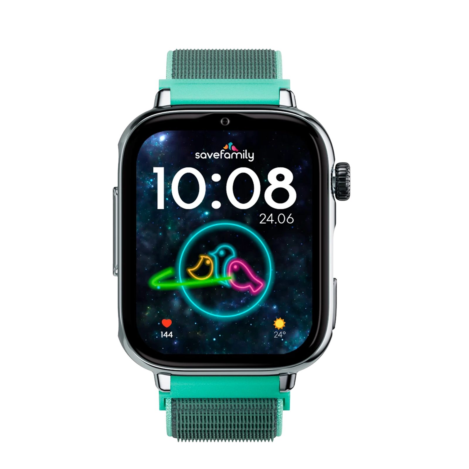 SaveFamily SaveWatch Plus 2 Nano SIM Kinderuhr, GPS, SOS Knopf Smartwatch, SOS-Funktion, GPS, Schulmodus und 2 MP Kamera