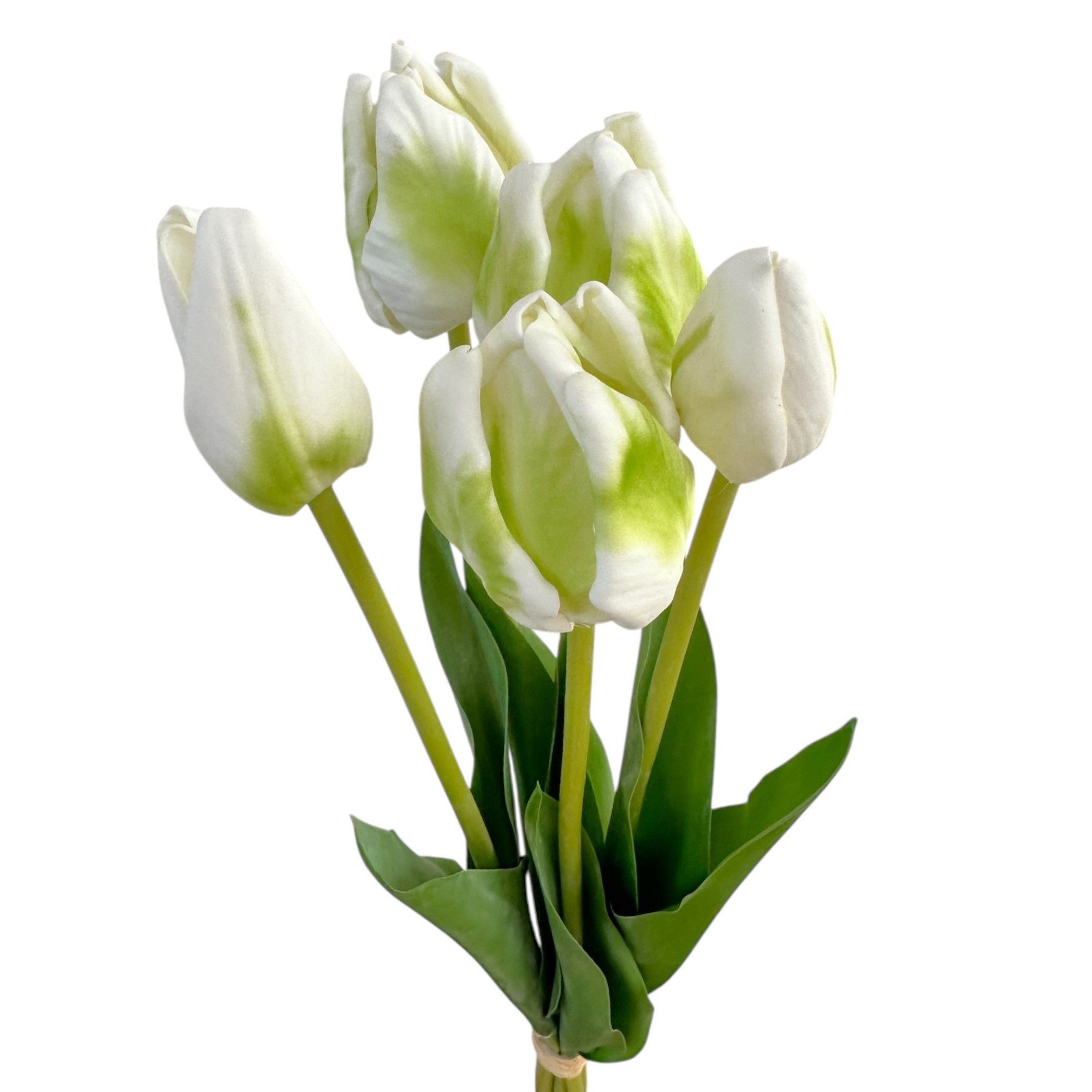 Kunsttulpe Künstliche Papageien-Tulpen – 5er Bund 48cm – Kunstblumen, Floratexx GmbH, Höhe 48.00 cm