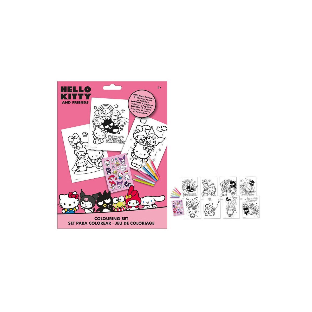 Hello Kitty Kreativset Hello Kitty Friends Malset für Kinder