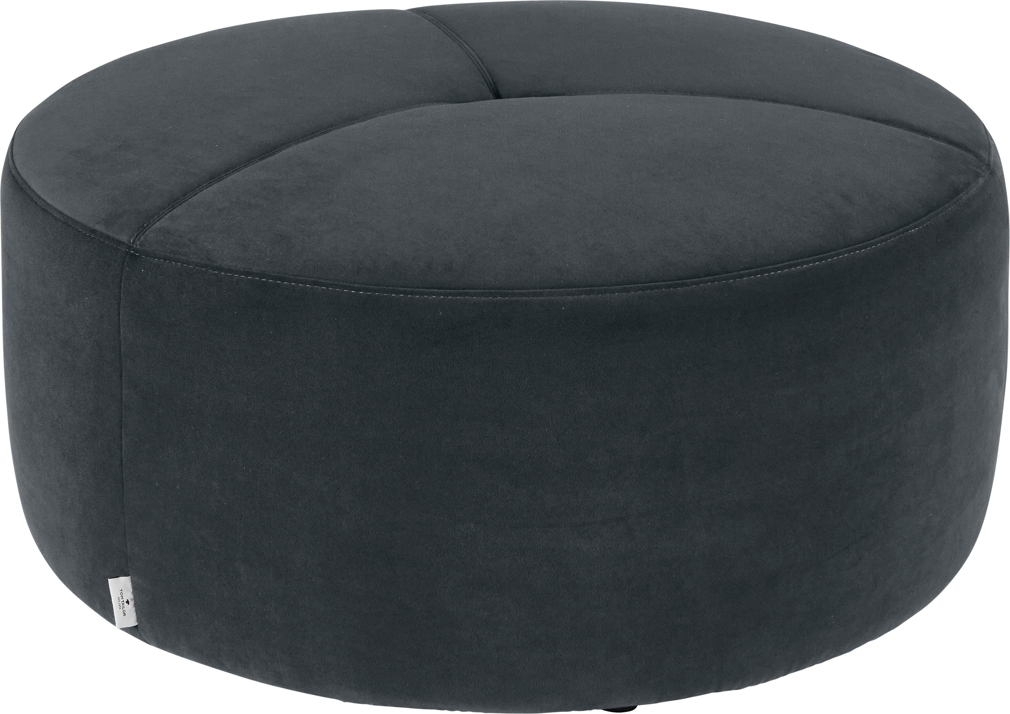 TOM TAILOR HOME Pouf DROP PURE, mit Steppung im Sitz, ø 90 cm | Poufs