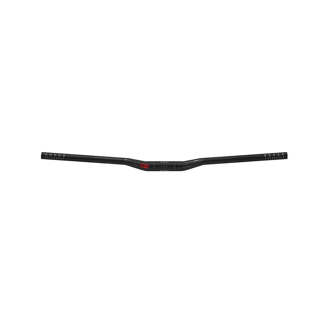 Ergotec Fahrradlenker Рульbügel LOW RISER BAR 31,8 Alu, sw/matt, Ø31,8mm, 780mm, 12°/+5