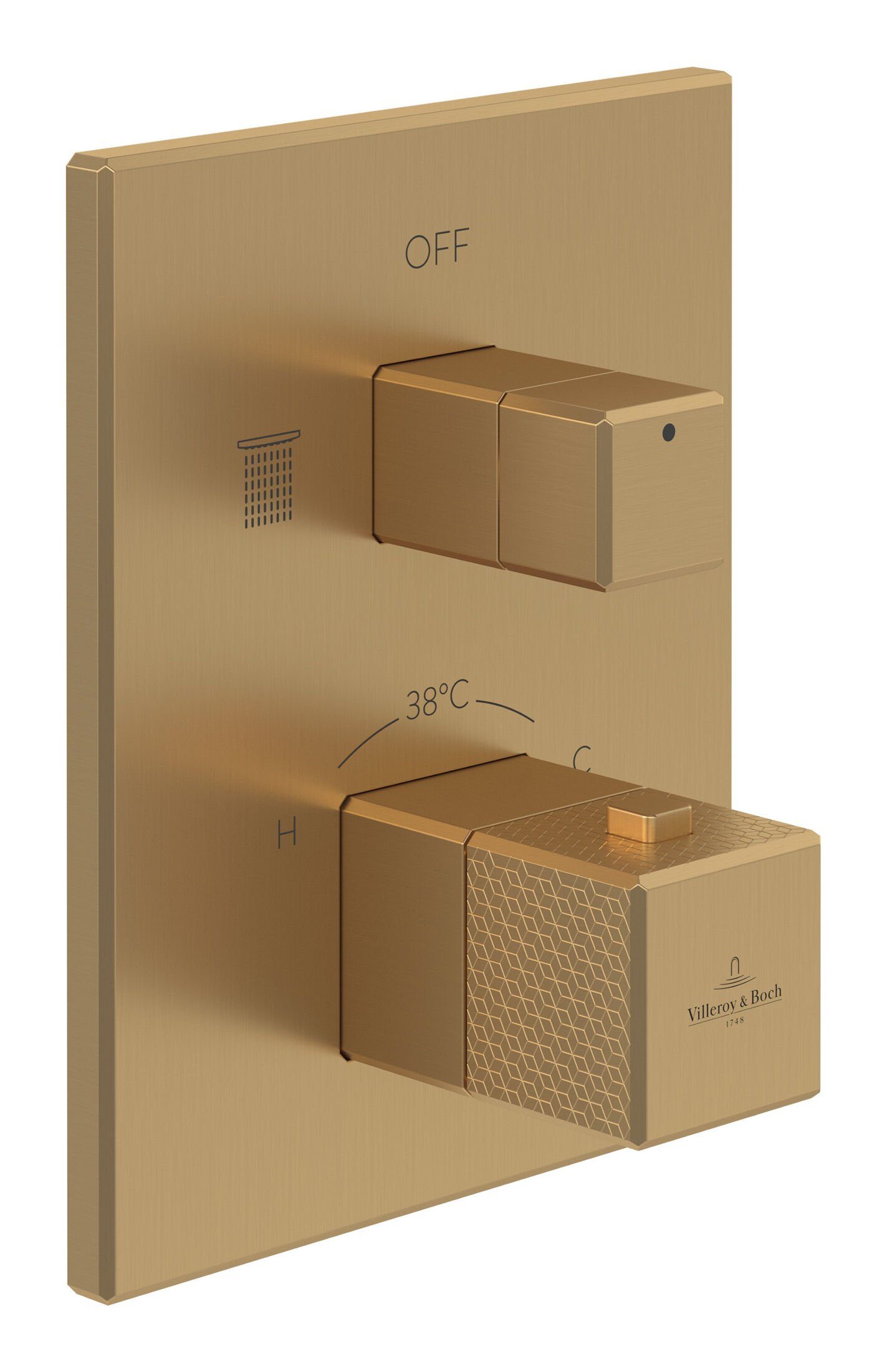 Villeroy & Boch Unterputzarmatur Mettlach Unterputz-Thermostat, mit Umsteller, Wandmontage