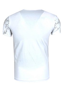 Rusty Neal T-Shirt mit aufwendigem Strass-Design