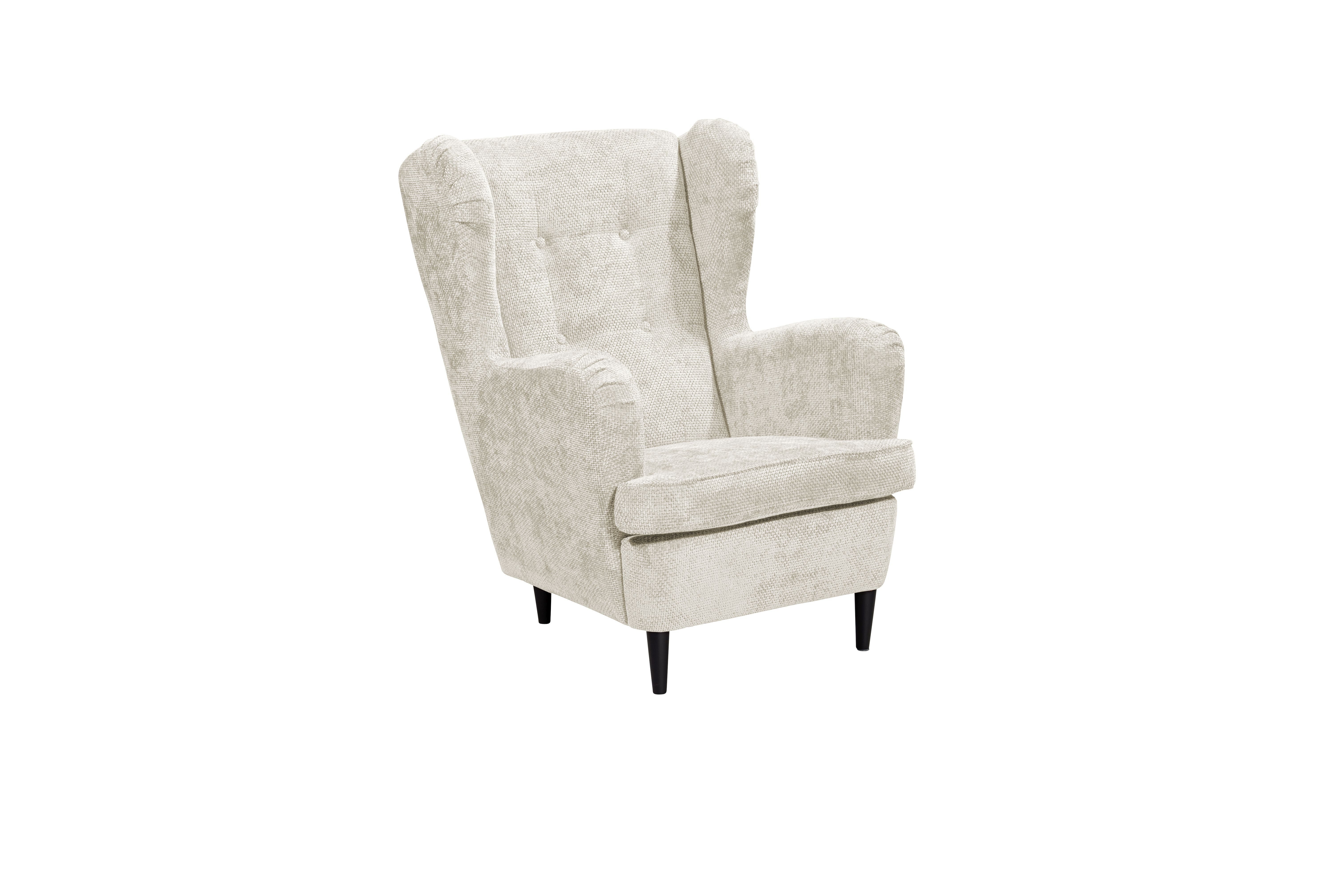 Black Red White Ohrensessel Sessel OSKAR