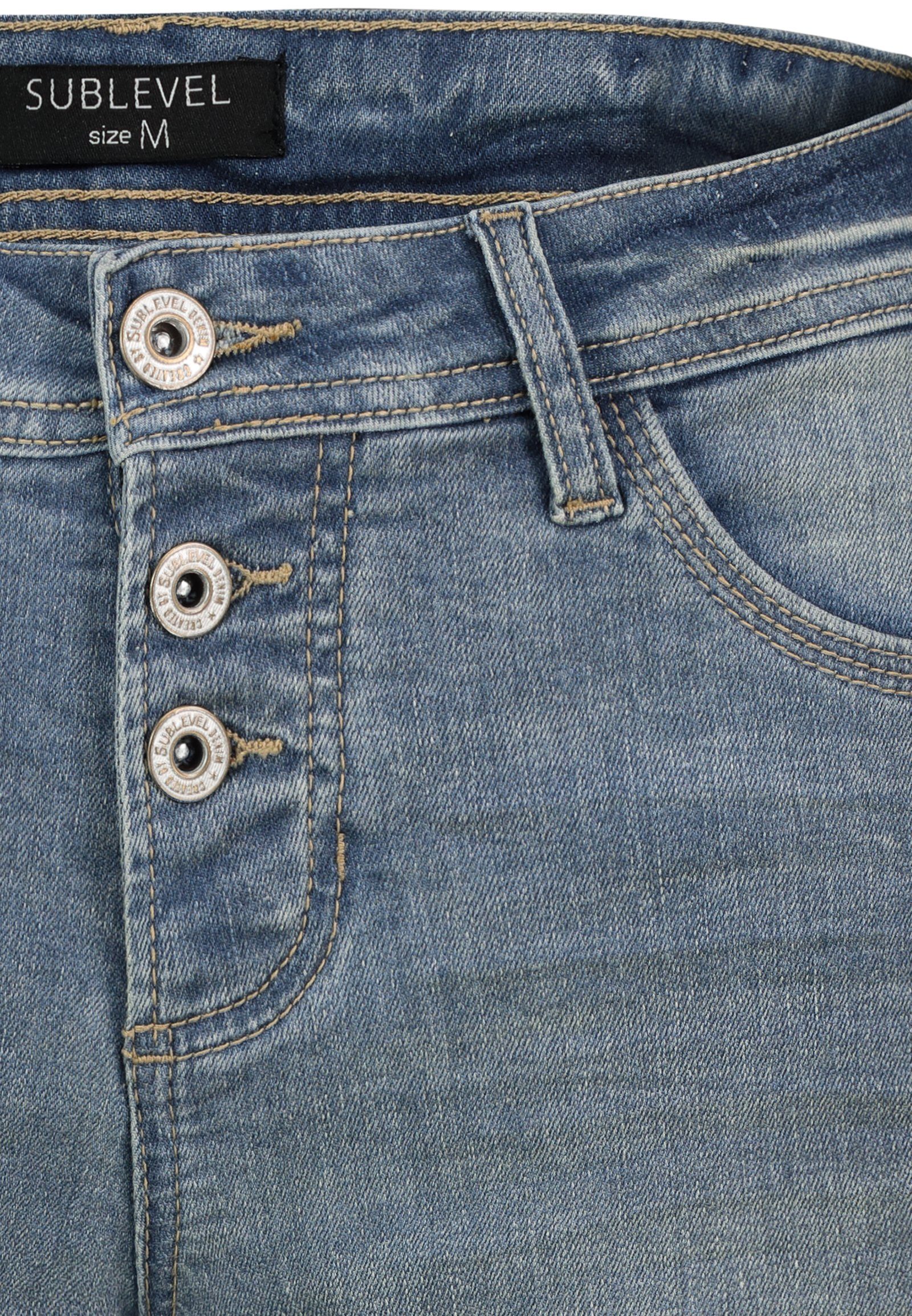 SUBLEVEL Bermudas Damen Jeans Shorts Bermuda günstig online kaufen
