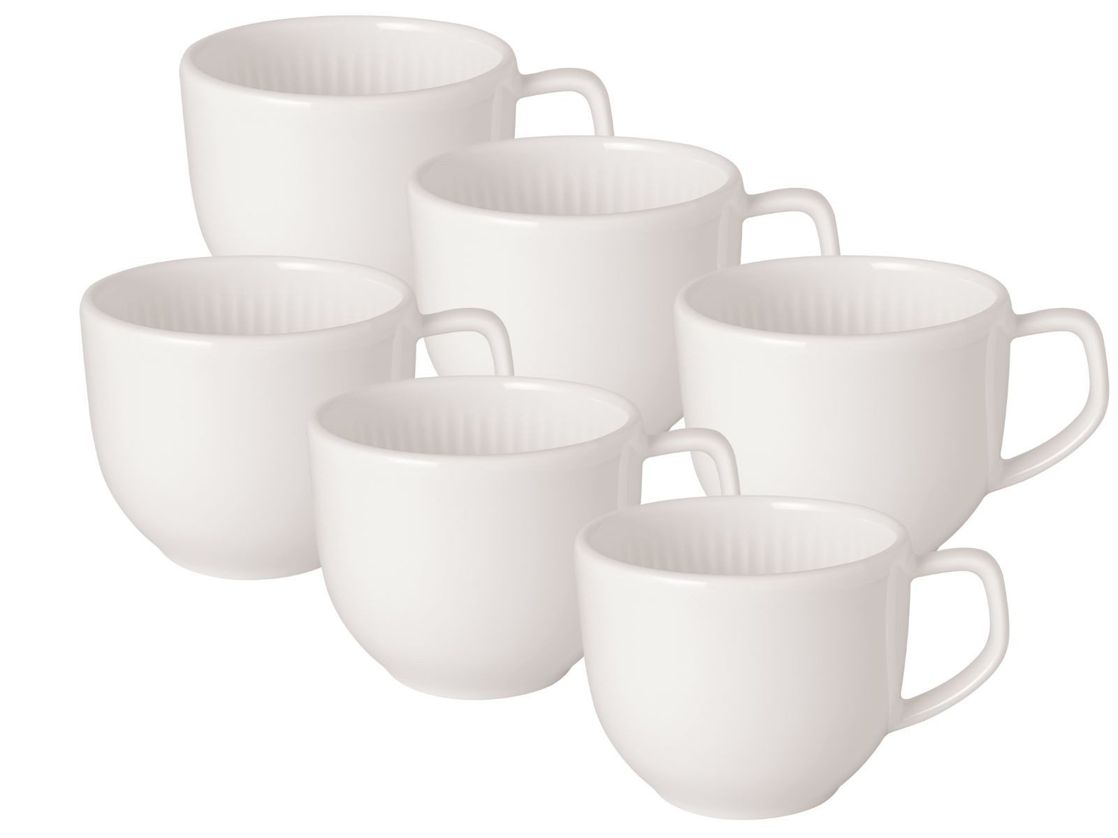 Geschirr-Set Afina Espressotasse weiß 0,05l Set6