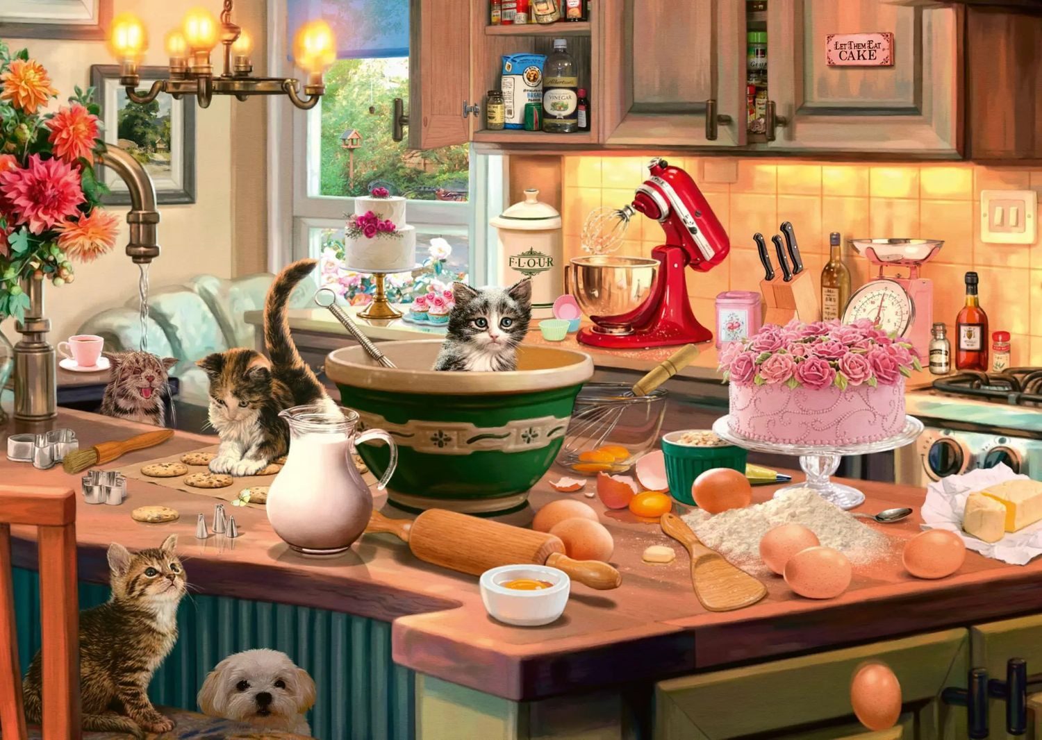 Schmidt Spiele Puzzle Am Küchentisch Puzzle 1.000 Teile, 1000 Puzzleteile günstig online kaufen