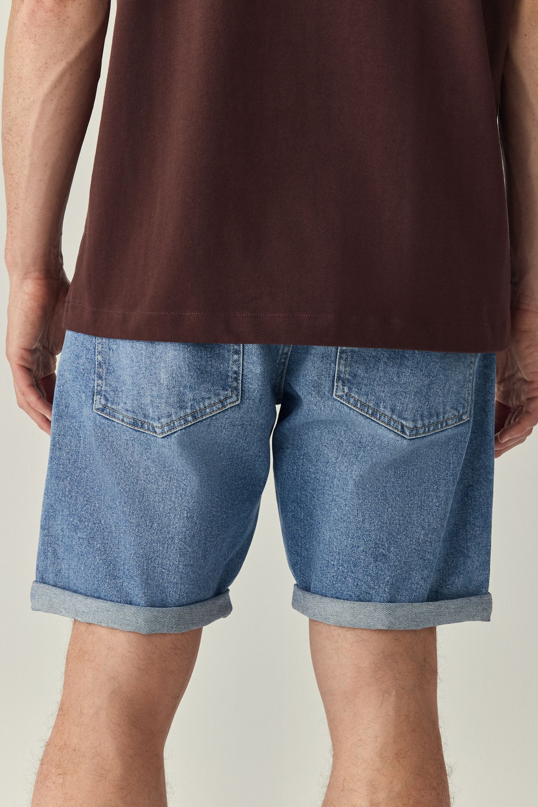 Next Jeansshorts Straight Fit Jeansshorts mit günstig online kaufen