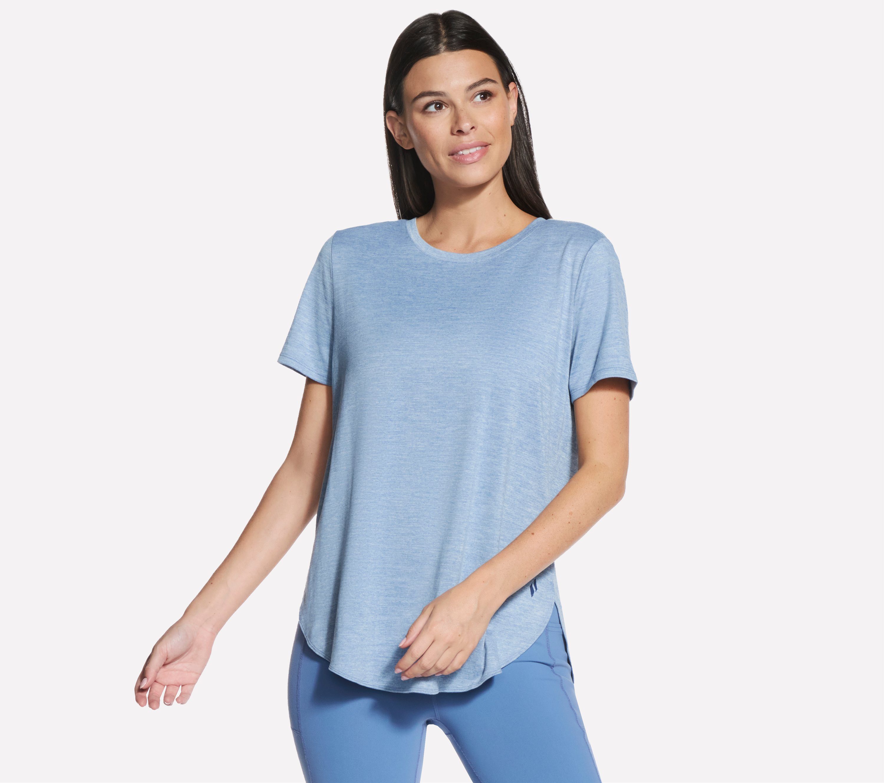 Skechers Funktionsshirt Tunic Tee mit Markenlabel, aus Polyester und Elasthan, elastisches Material